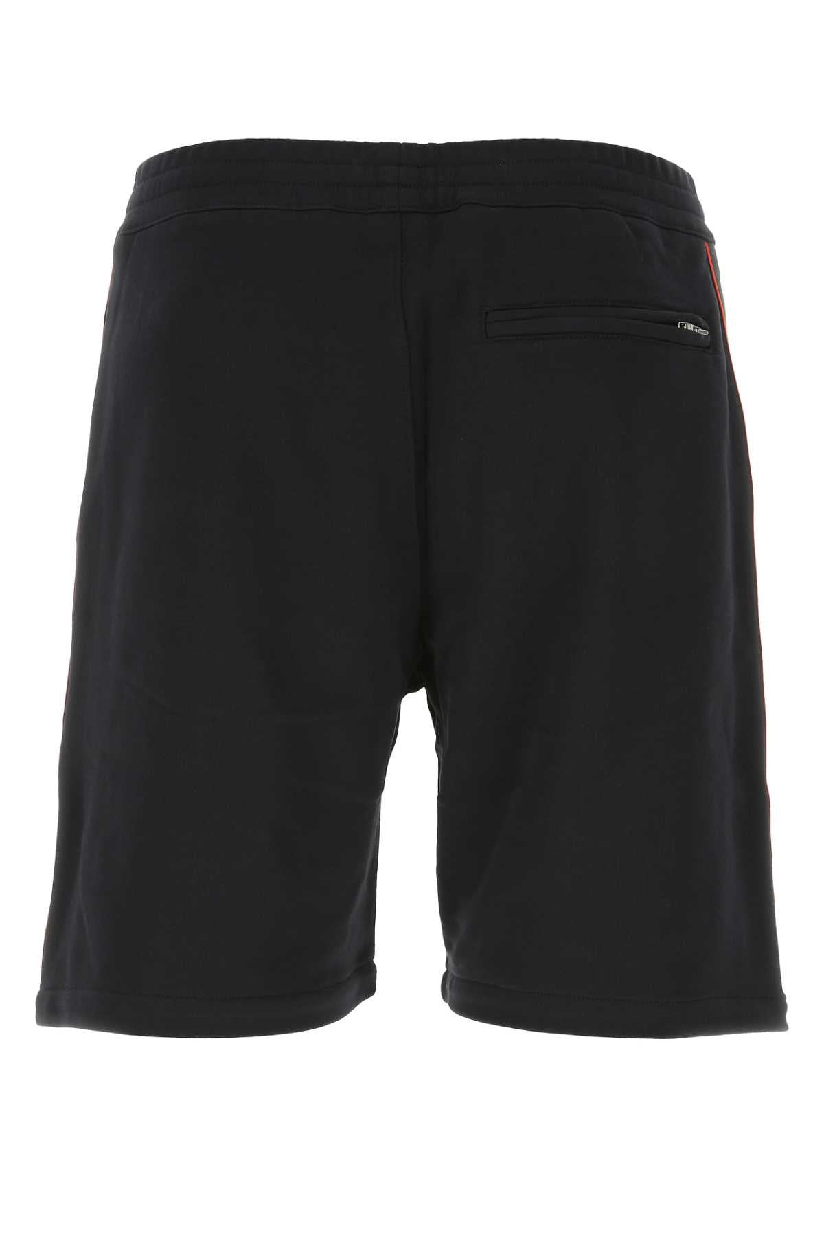 Alexander Mcqueen Men Black Cotton Bermuda Shorts - 2