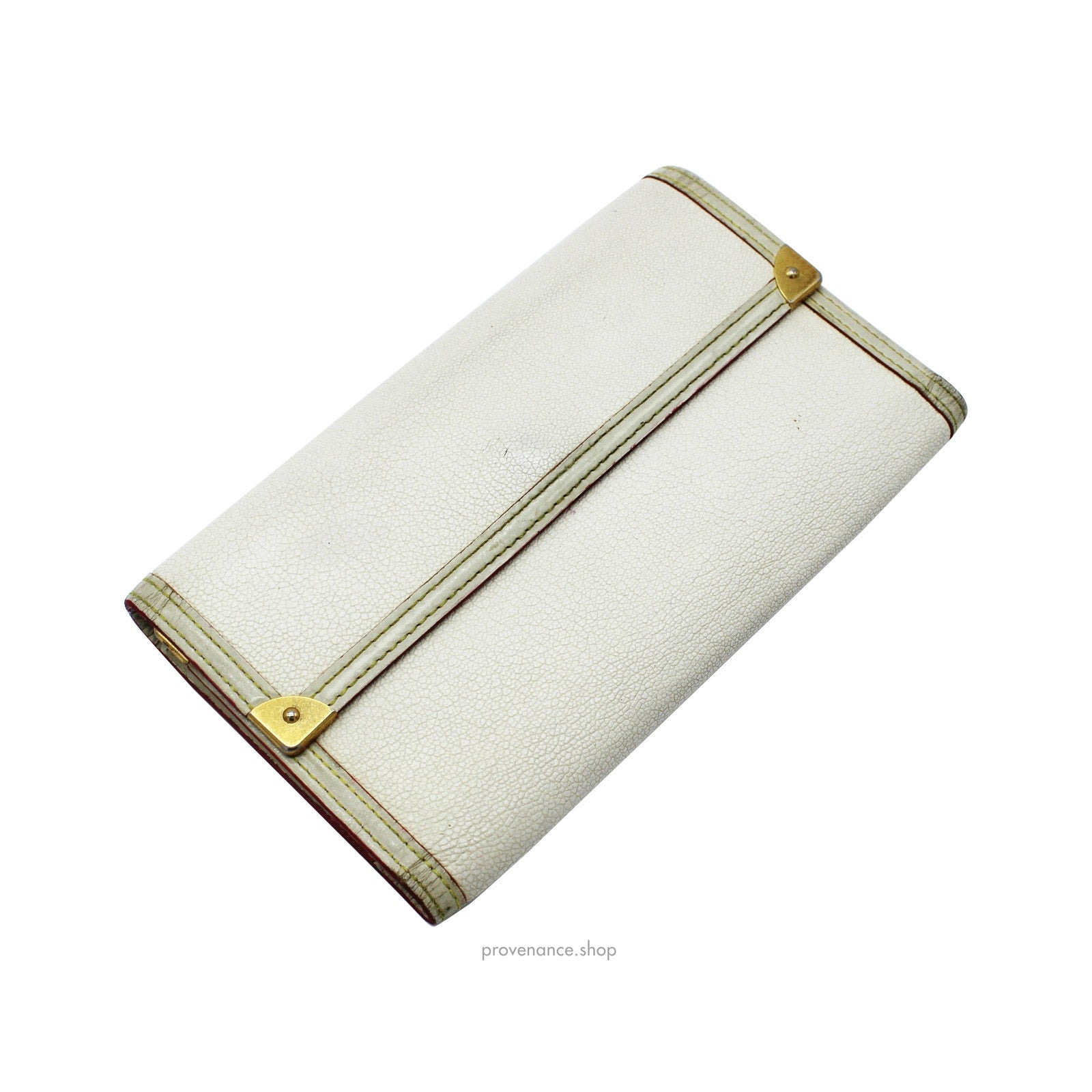 Louis Vuitton International Wallet - White Suhali Leather - 4