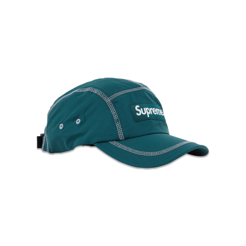Supreme Supreme Reflective Stitch Camp Cap 'Dark Green' outlook