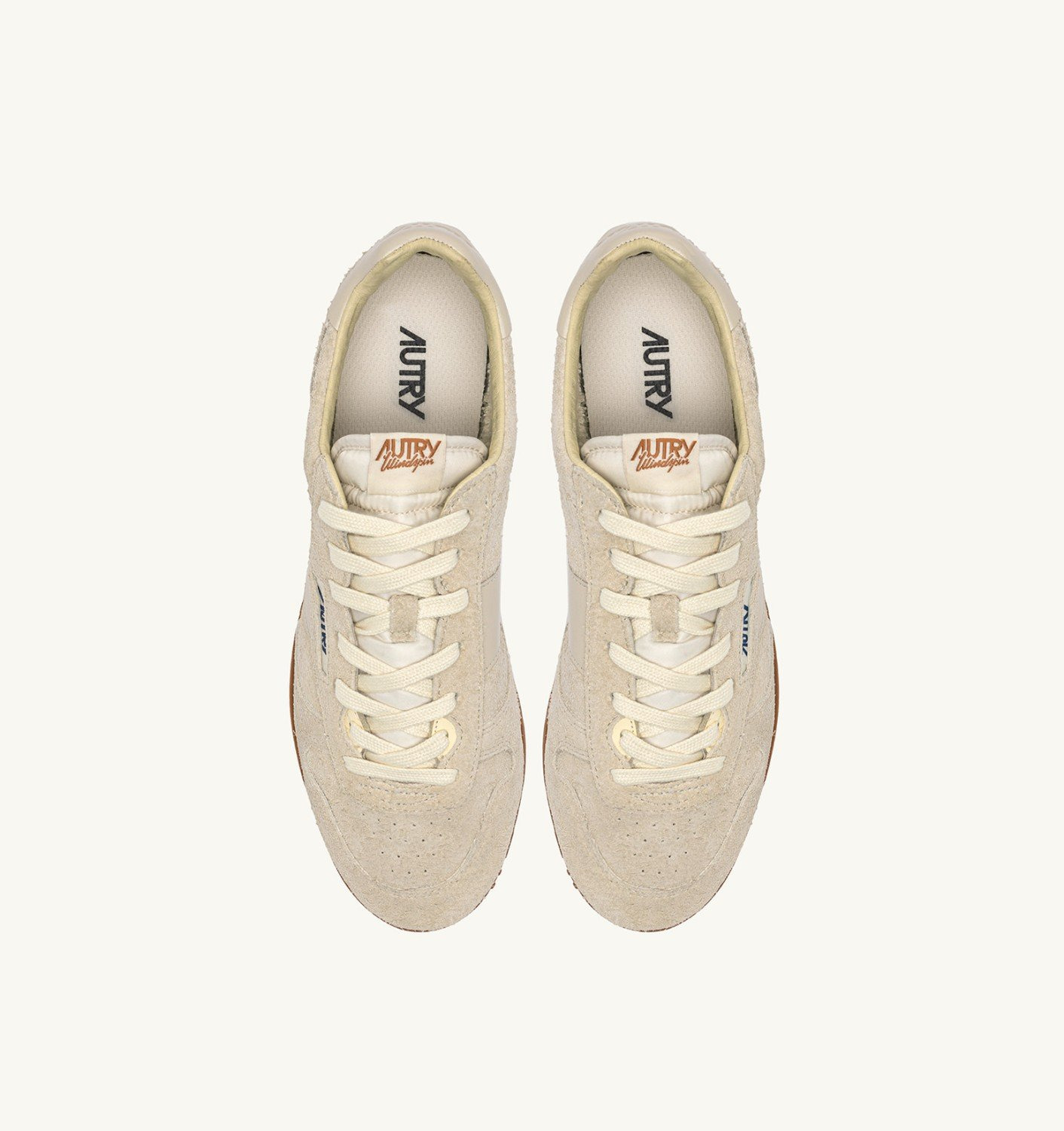 WINDSPIN SNEAKERS IN BISCUIT SUEDE AND LEATHER - 5