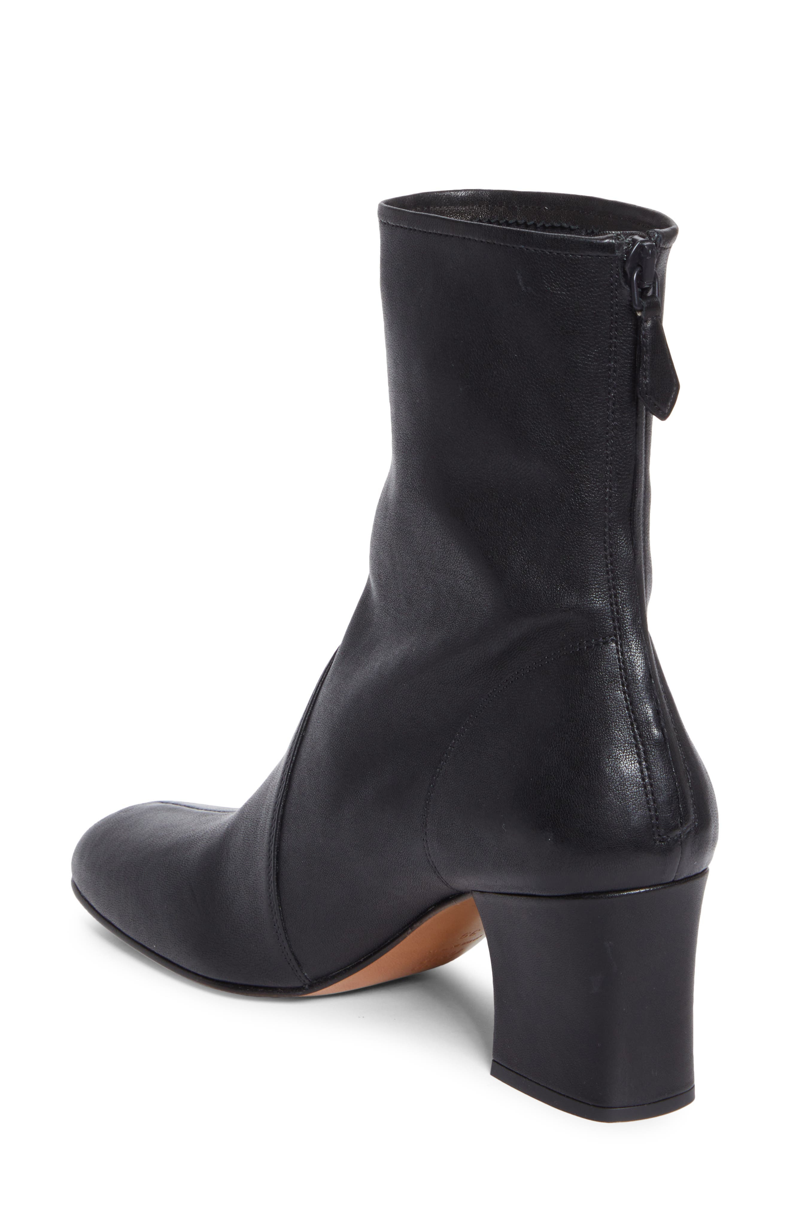Miu Miu Stretch Leather Bootie in Nero at Nordstrom - 2