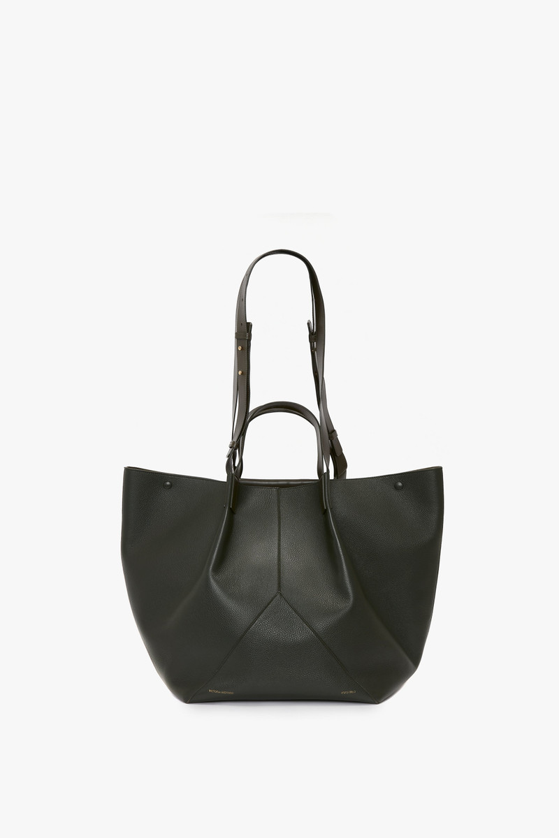 The Jumbo Tote In Loden Leather 2