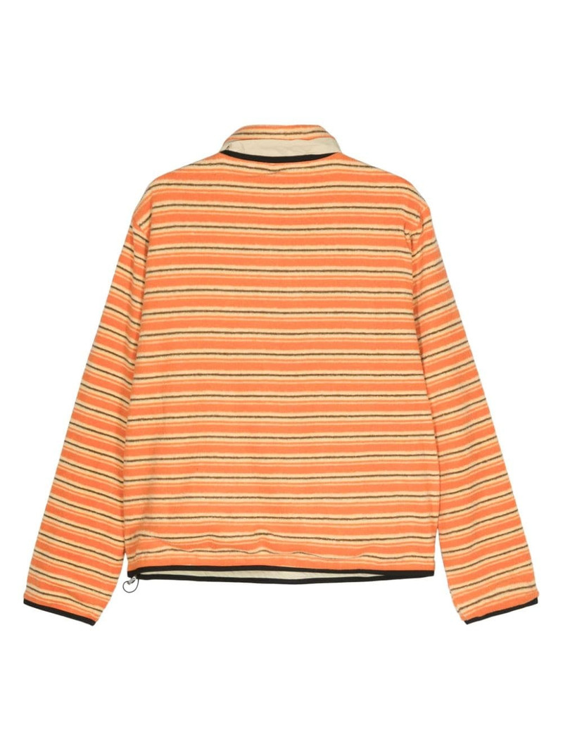 RANRA striped half-zip sweatshirt outlook