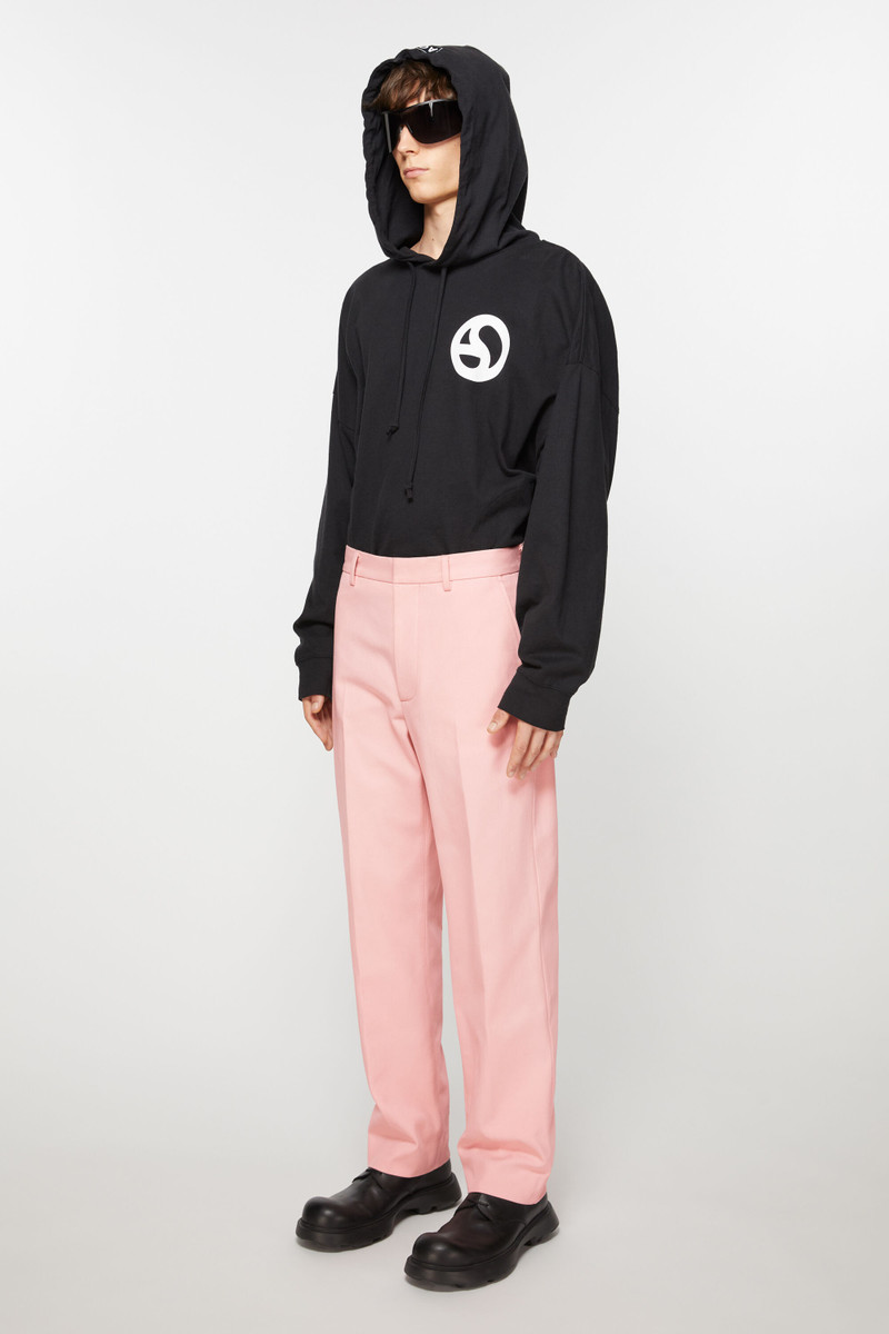 Twill cotton-blend trousers - Pale Pink 3