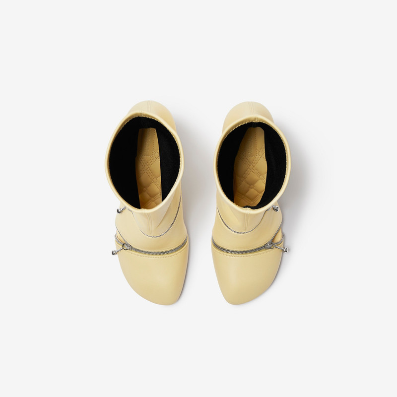 Leather Peep Boots 5