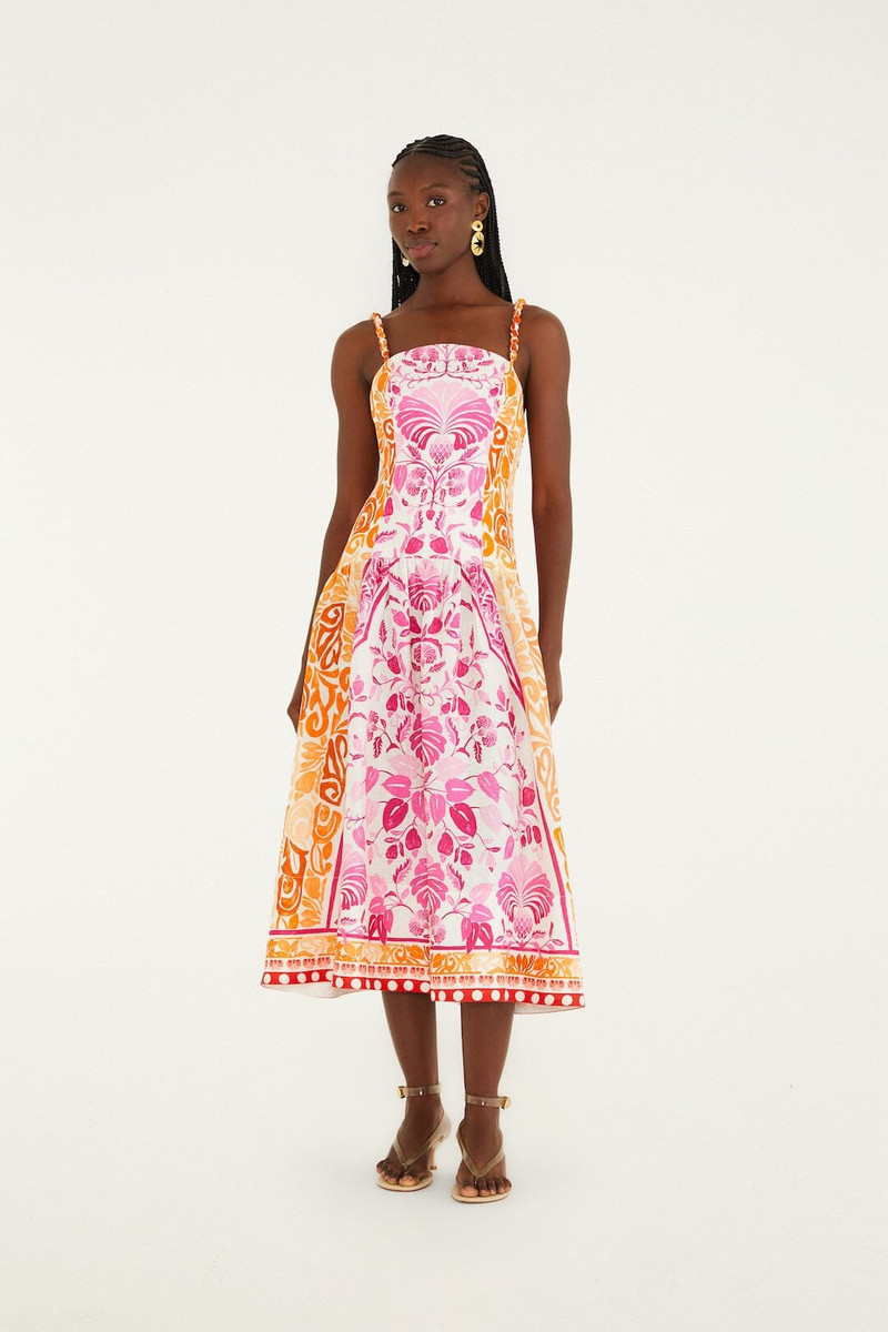 Off-White Santorini Euroflax Premium Linen Midi Dress 5