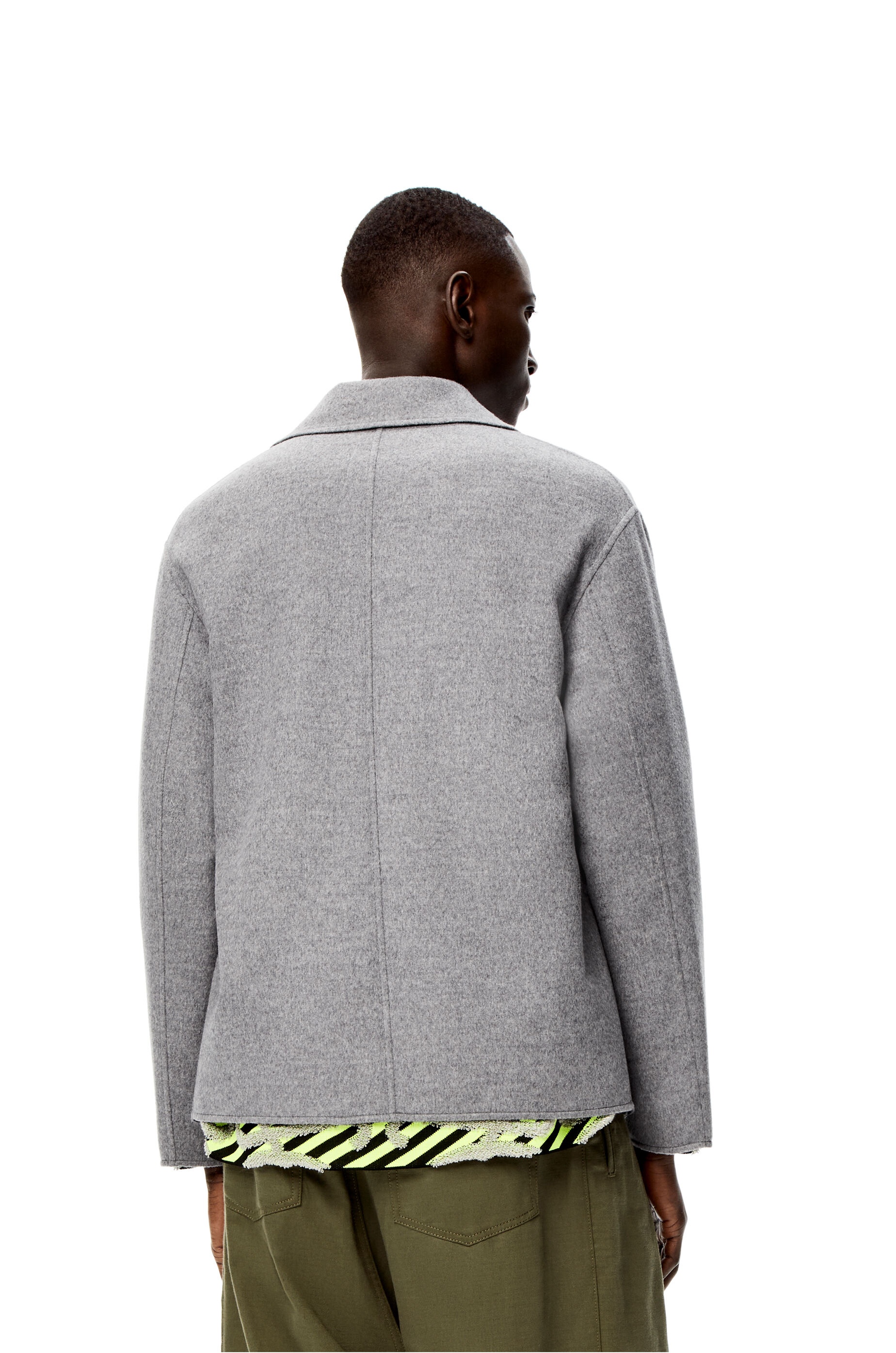 Workwear jacket in wool and cashmere - 4