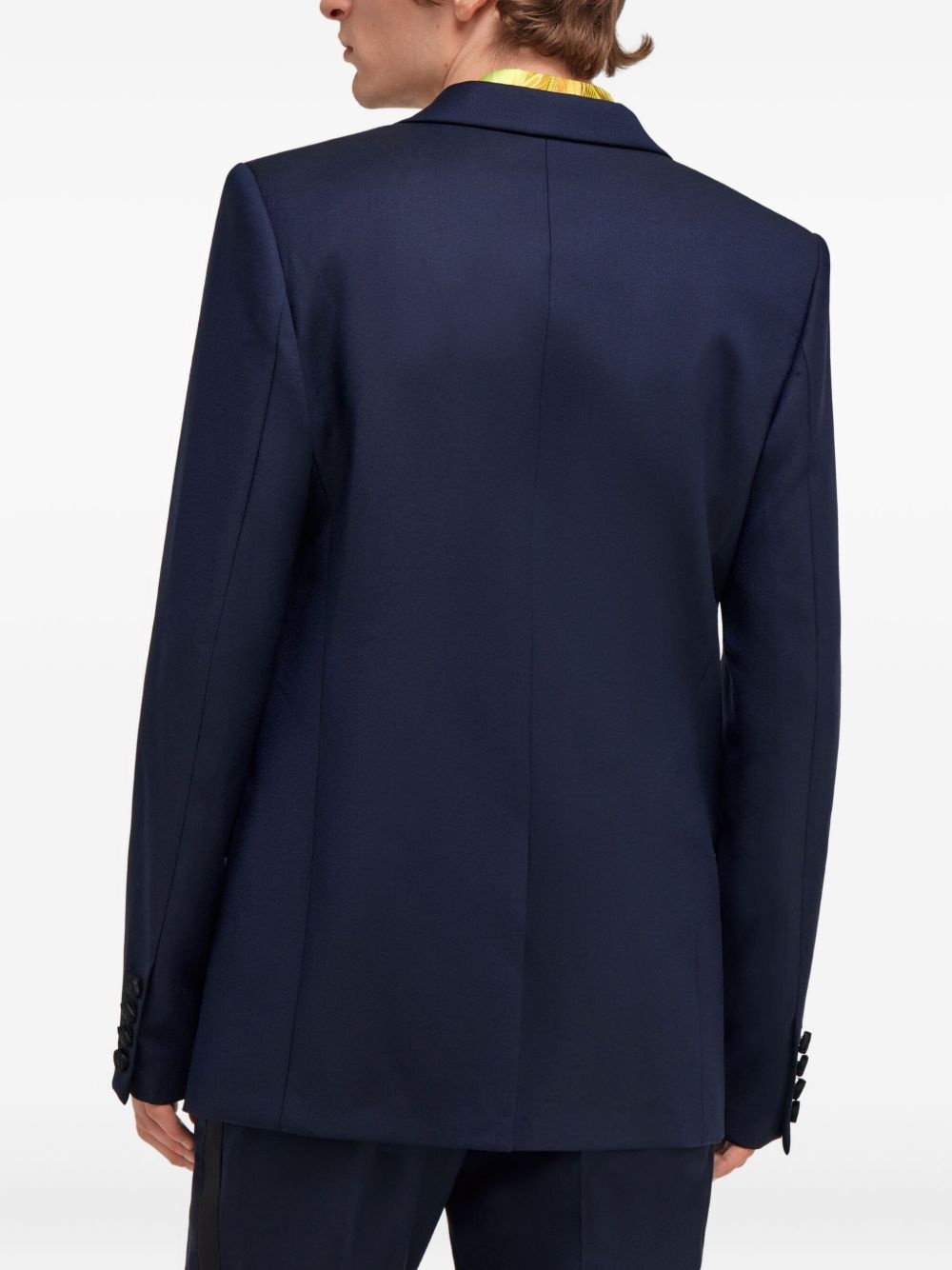 satin-trim blazer - 4