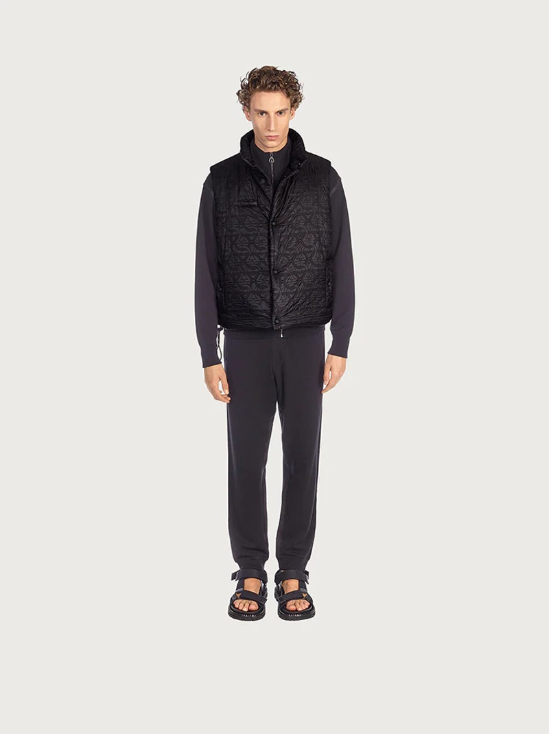 FERRAGAMO GANCINI PADDED GILET - MADE WITH ECONYL® NYLON outlook