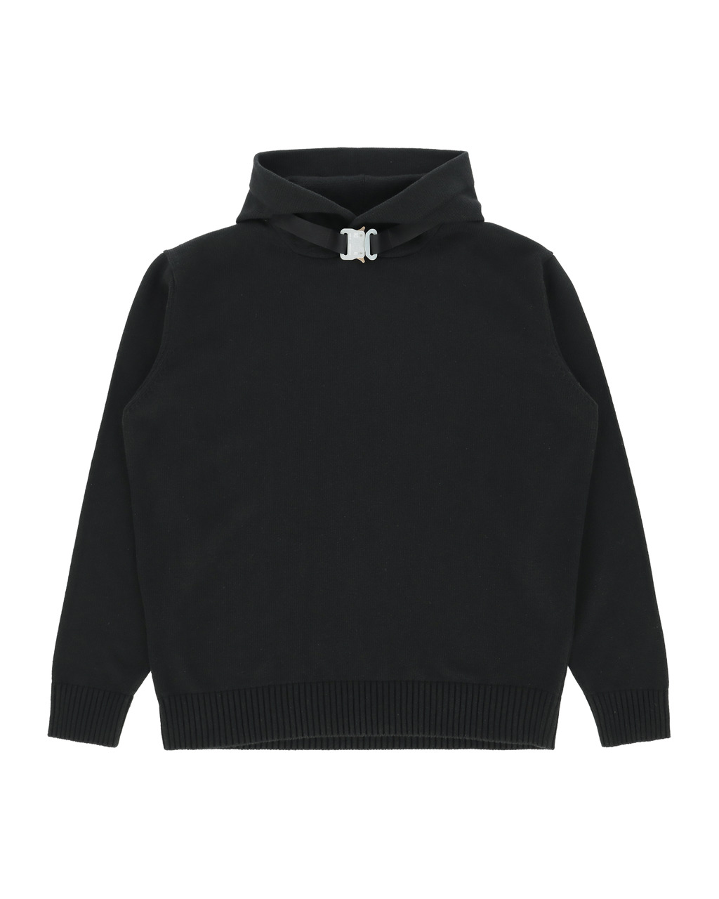 【1017 ALYX 9SM】BUCKLE COLLAR KNITTED HOODIE 1017 ALYX 9SM BUCKLE COLLAR KNITTED HOODIE | REVERSIBLE