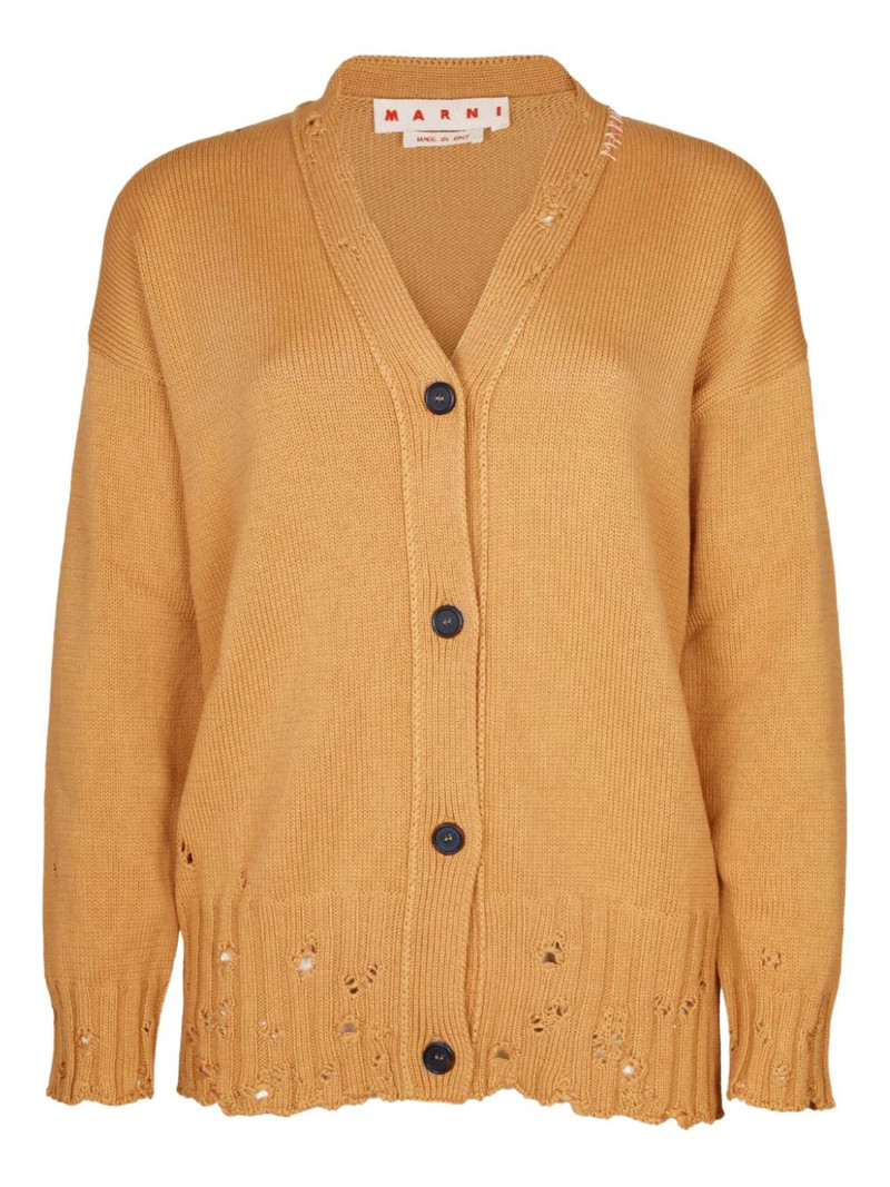 button distressed cardigan 1