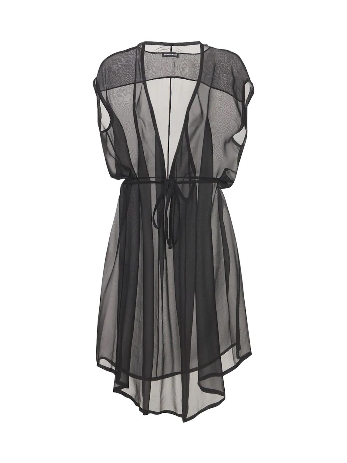 Ann Demeulemeester Woman`s black silk dress - 4