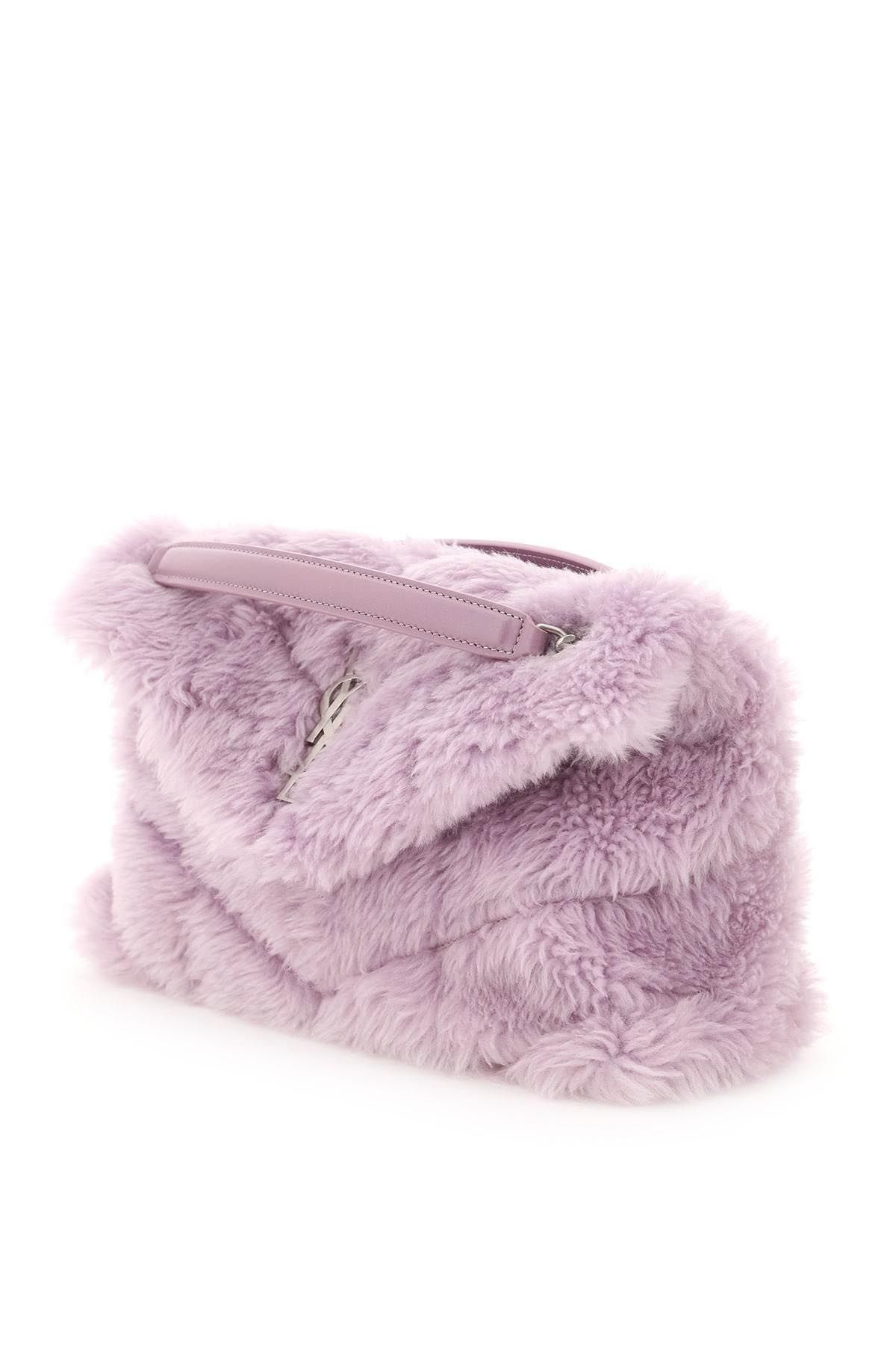 SHEARLING SMALL PUFFER BAG - 2