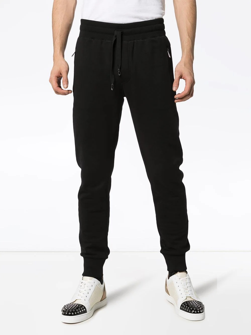 drawstring cotton sweatpants - 3