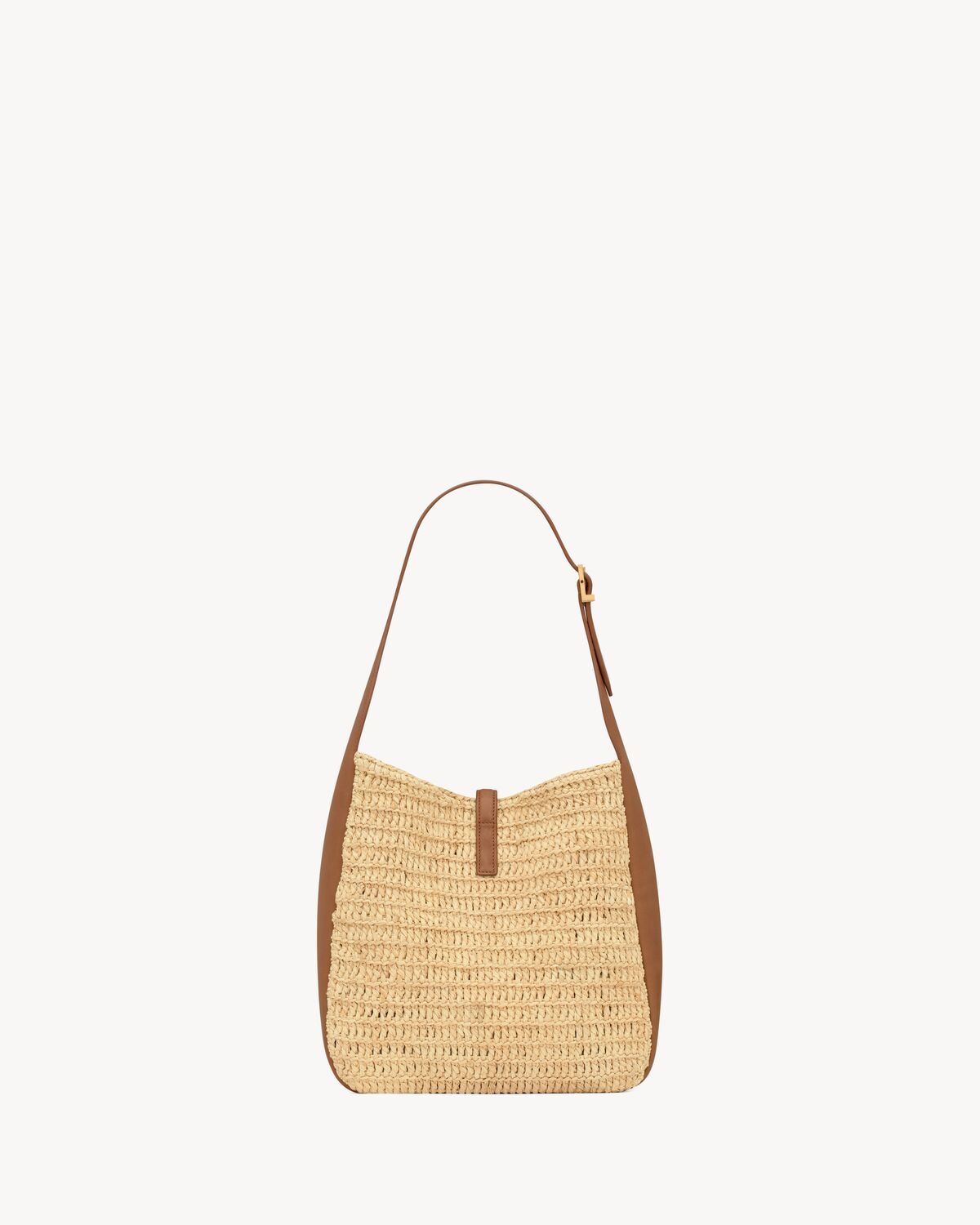 LE 5 À 7 SUPPLE SMALL IN RAFFIA AND LEATHER - 4