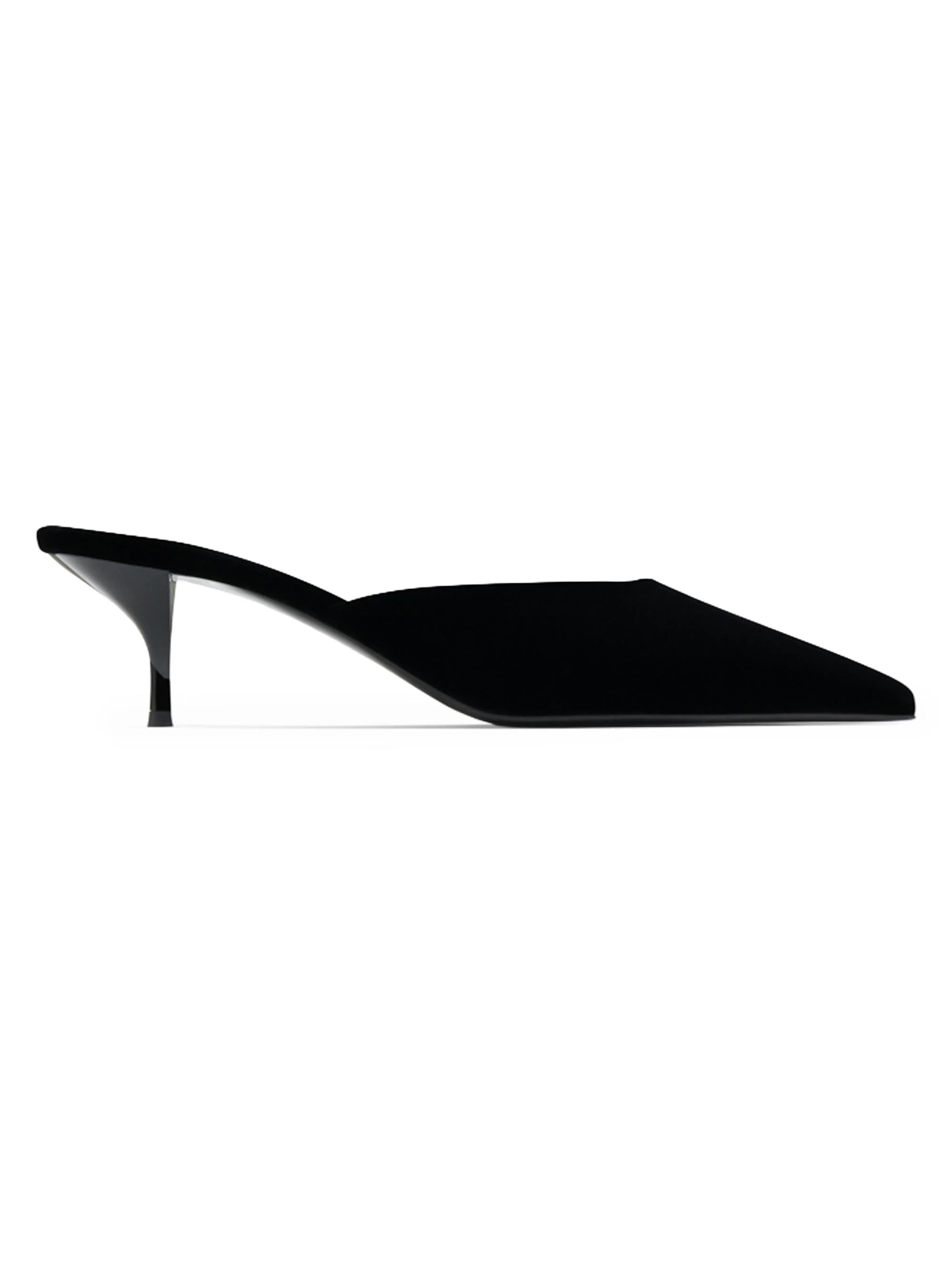 Women's Alnair 55MM Velvet Mules - Black - 1