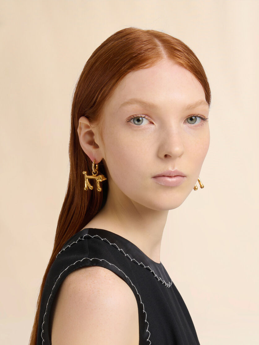MARNI ZOO POODLE EARRINGS - 2