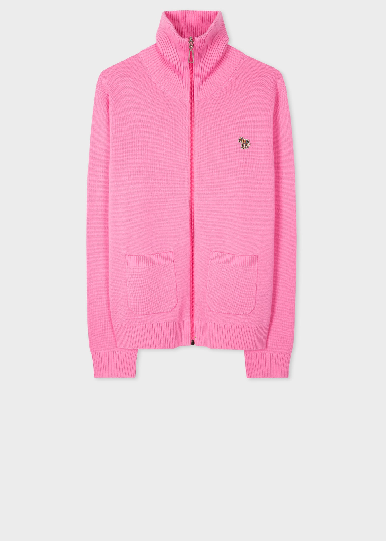 Zebra Zip Up Cardigan - 2