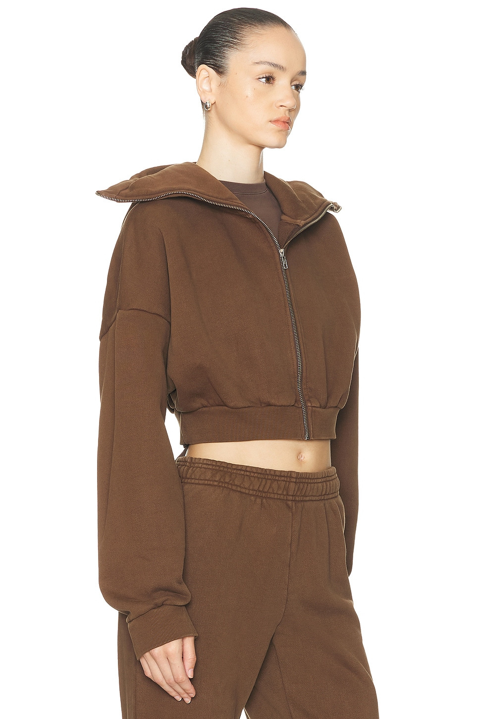 Cropped Full Zip Jacket - 3