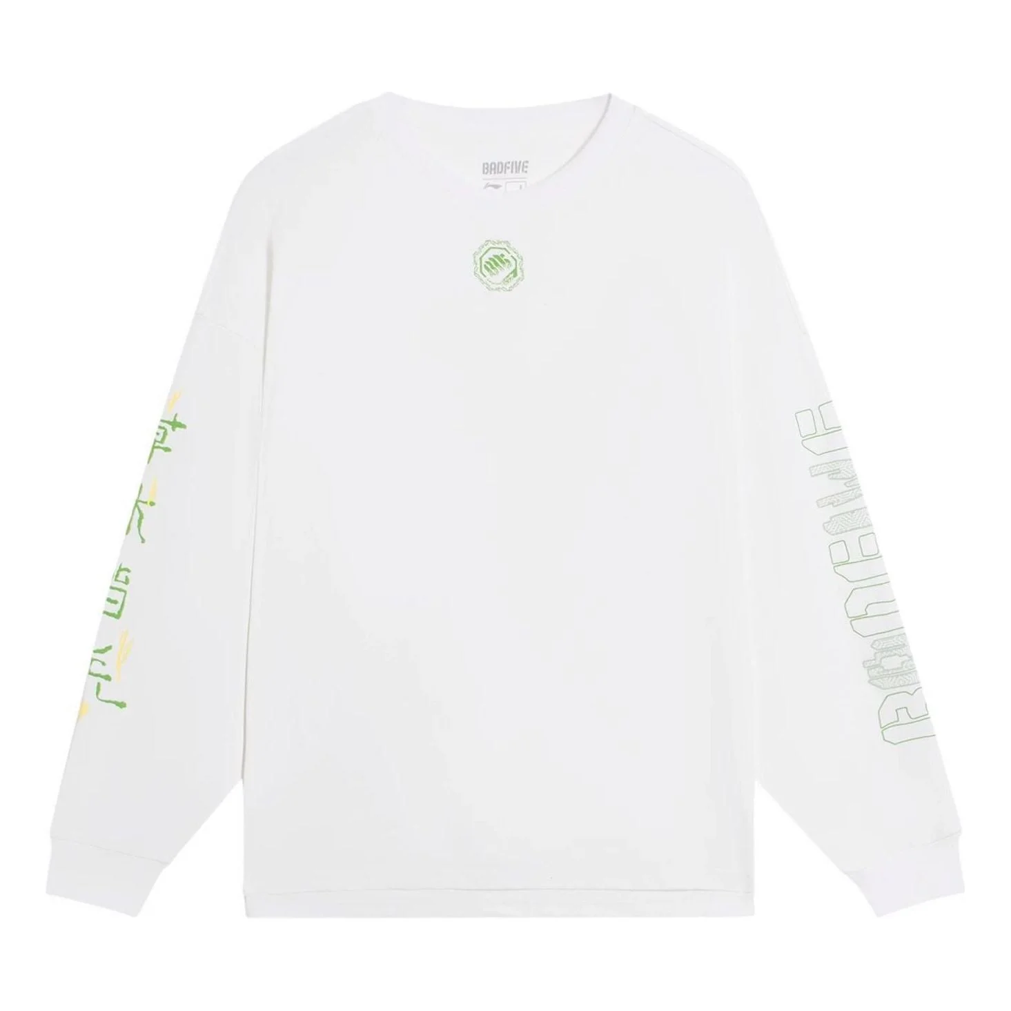 Li-Ning BadFive Graphic Long Sleeve T-shirt 'White' AHSS727-1 - 1