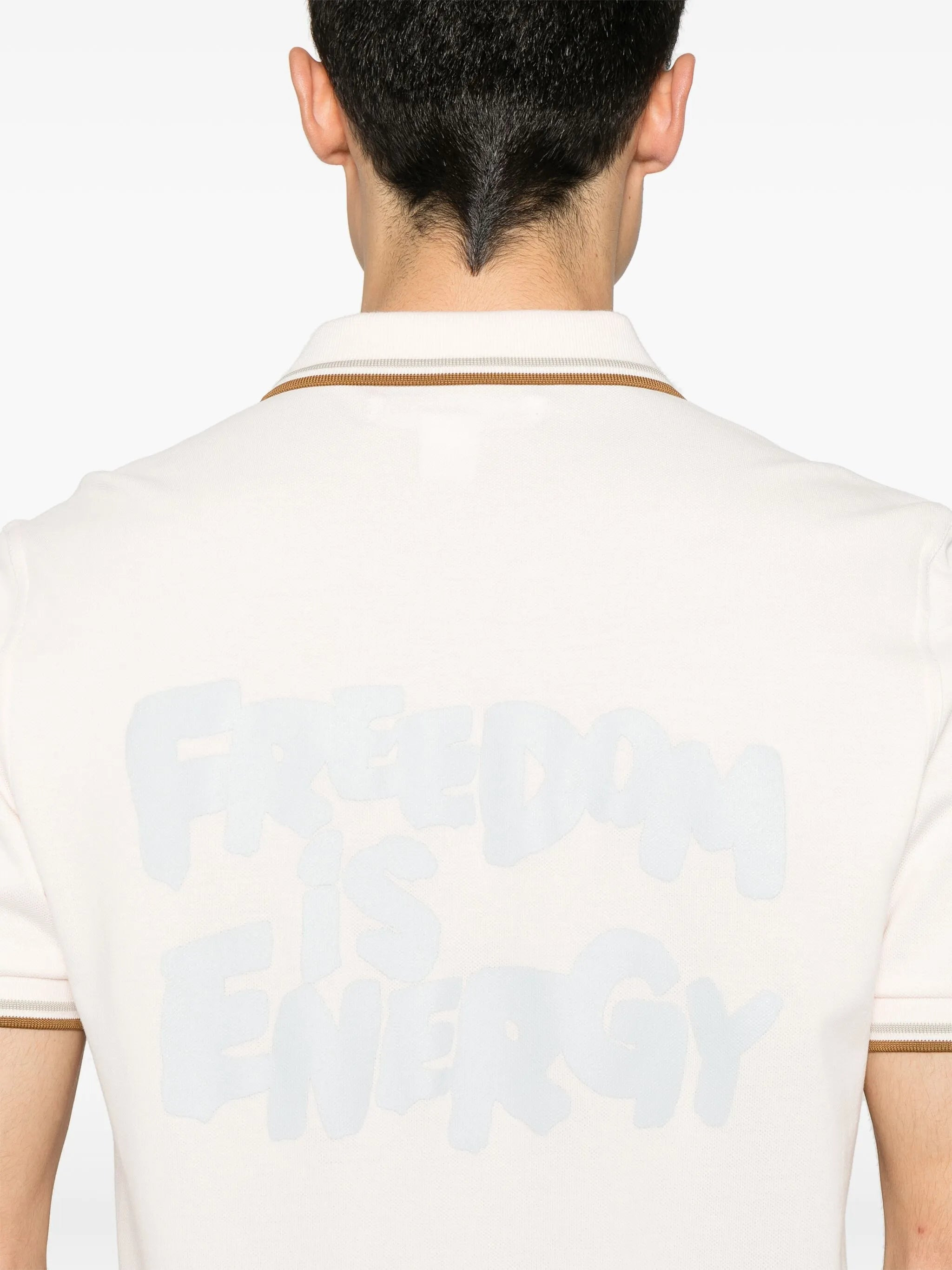 embroidered-motif polo shirt - 4