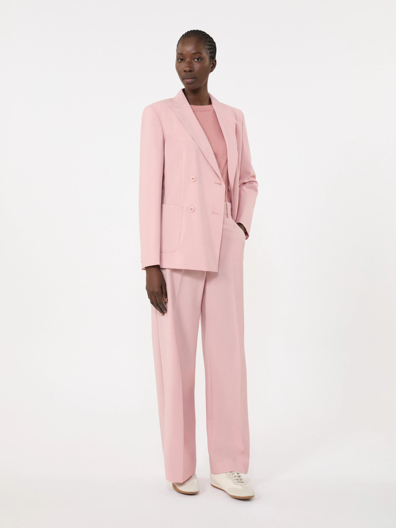 WEEKEND Max Mara Double-breasted stretch wool blazer - ANTIQUE ROSE outlook