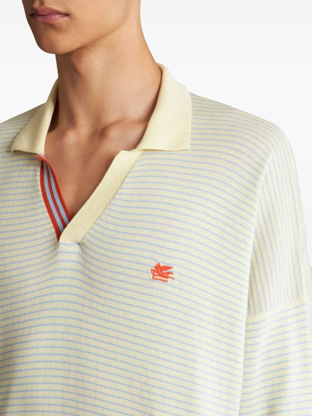 Pegaso striped polo shirt - 5