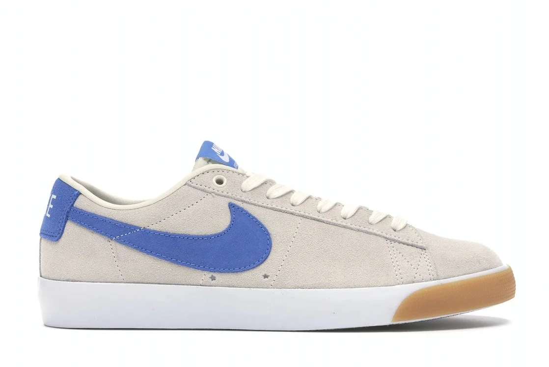 Nike SB Blazer Low Pale Ivory Pacific Blue - 1