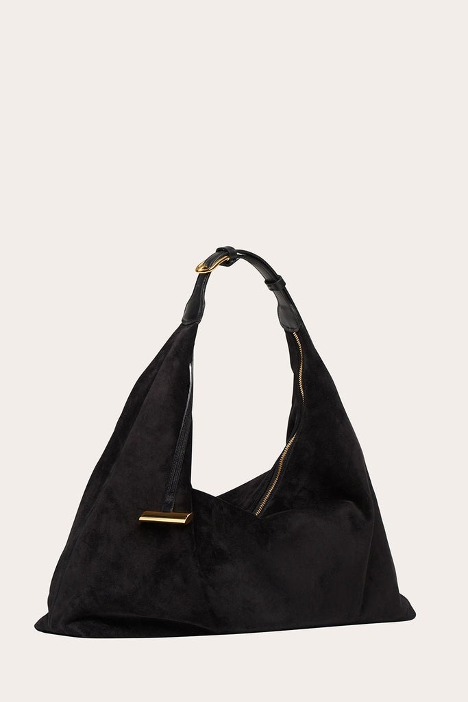 PILLOW HOBO BLACK SUEDE - 3