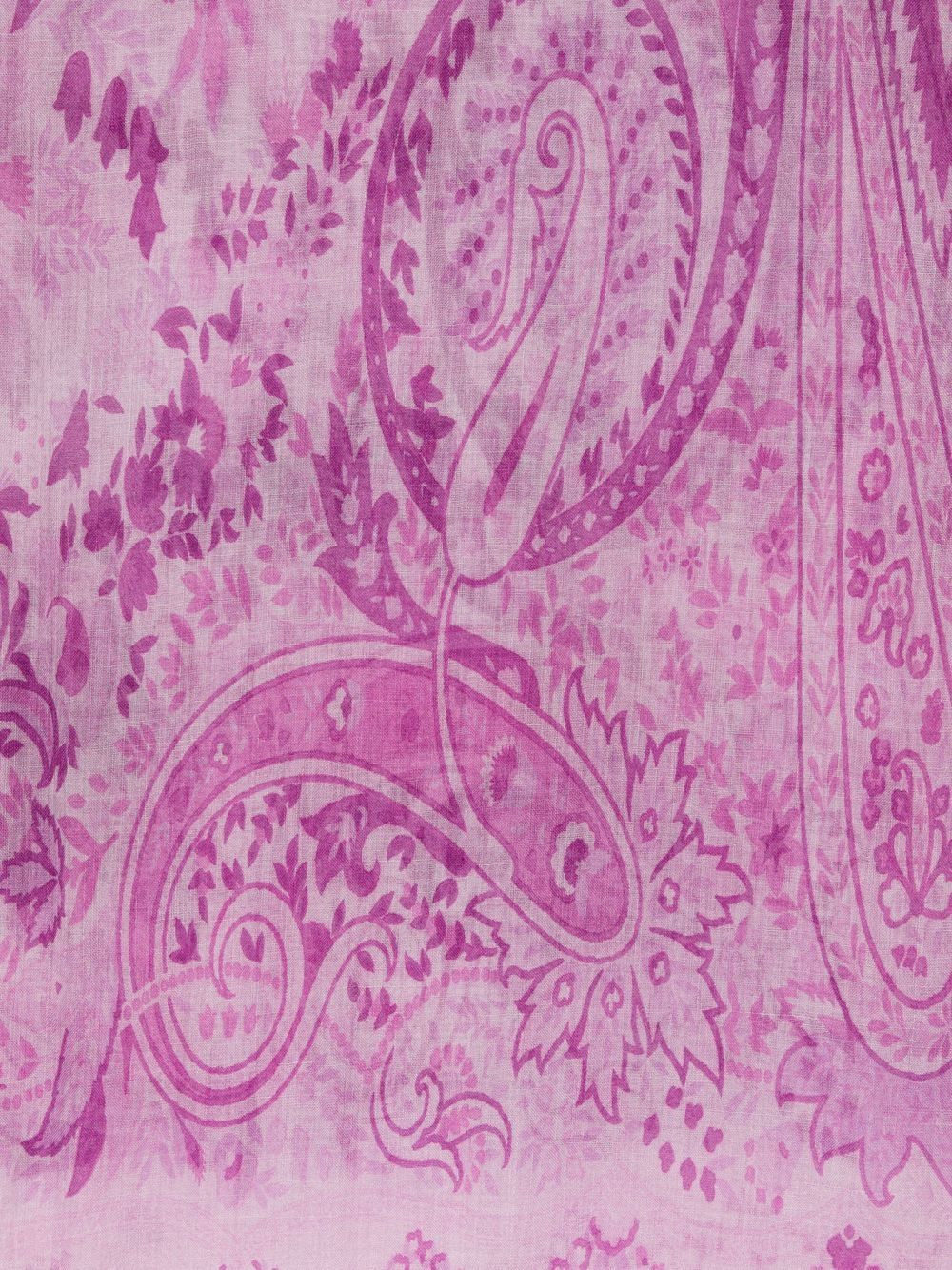all-over paisley-print scarf - 2