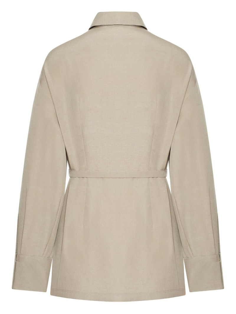 Max Mara belted utility shirt outlook