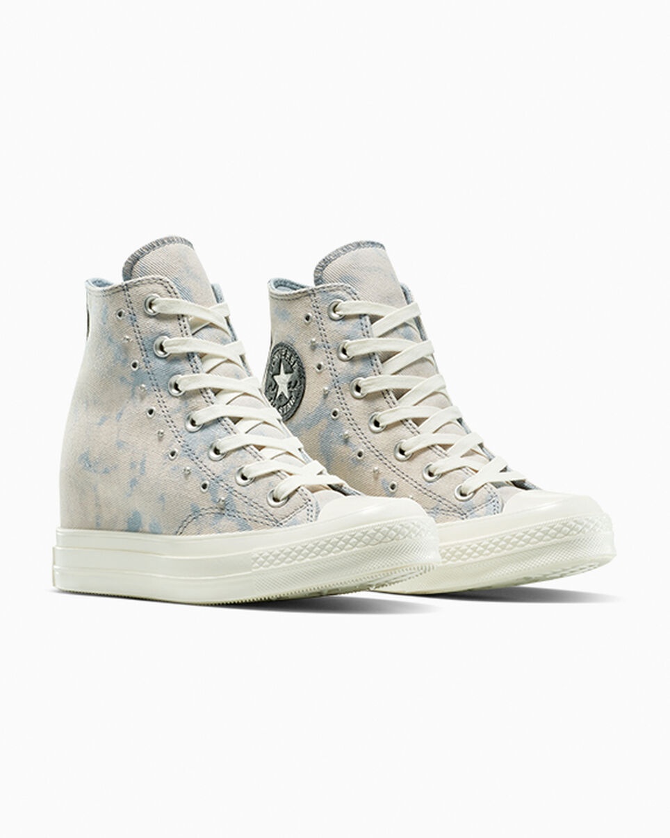 Chuck 70 Wedge Platform Washed Denim - 5