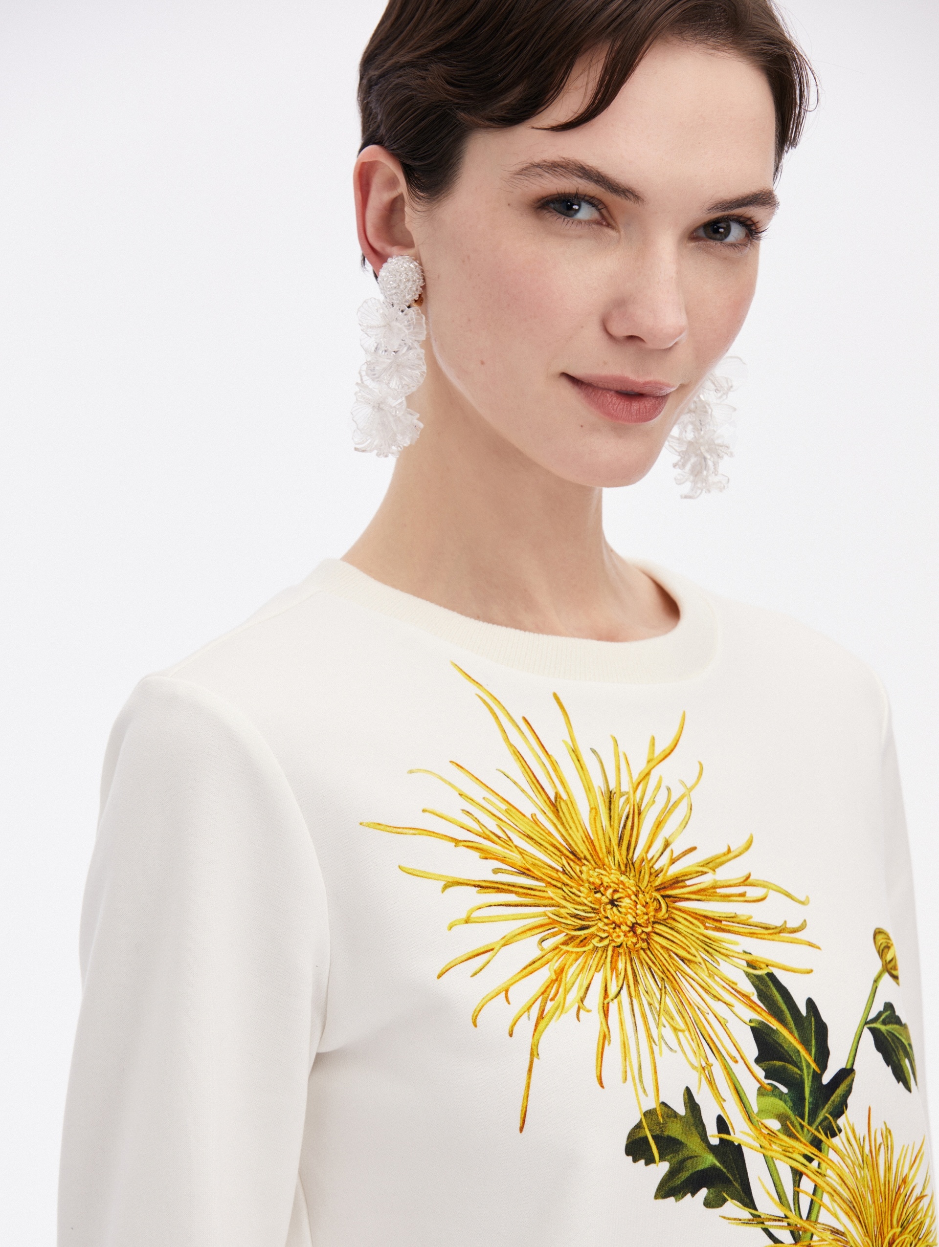 CHRYSANTHEMUM JERSEY PULLOVER - 5