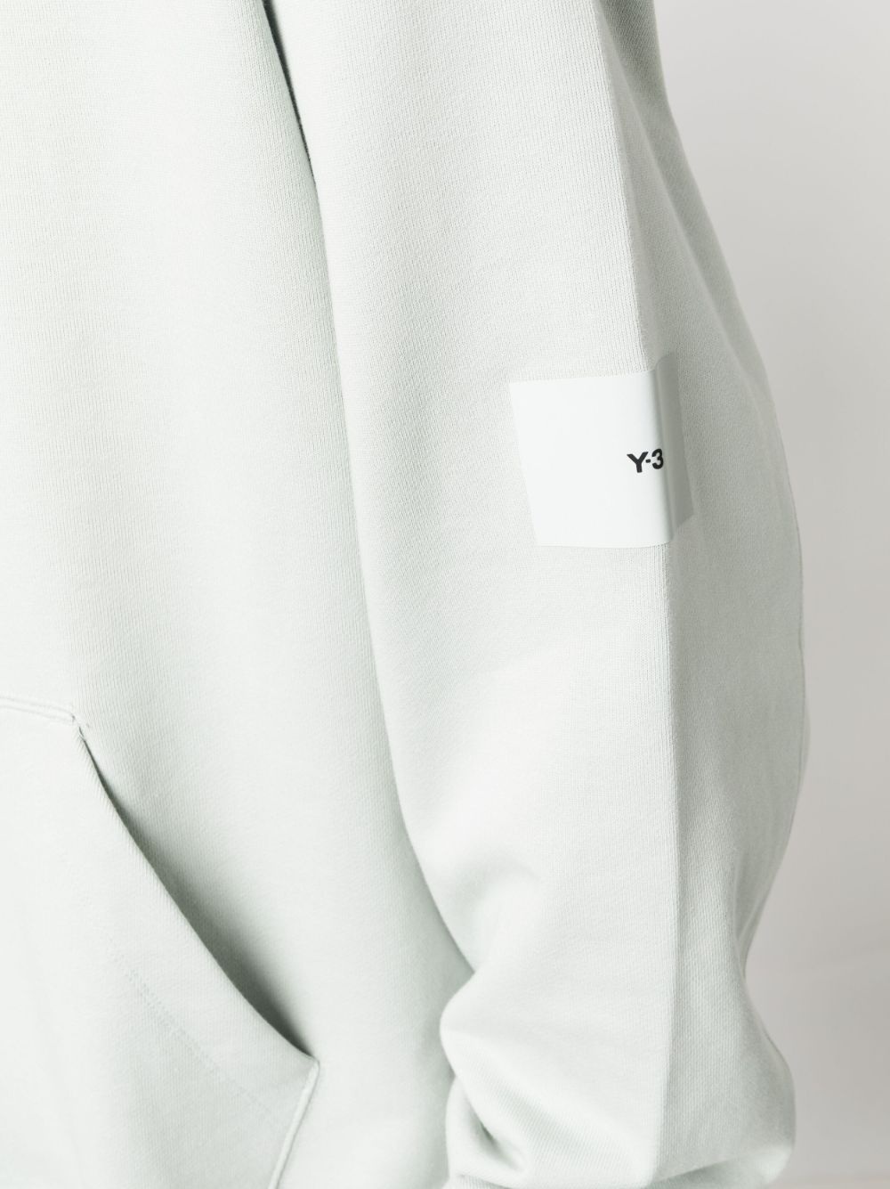 logo-patch organic cotton hoodie - 6