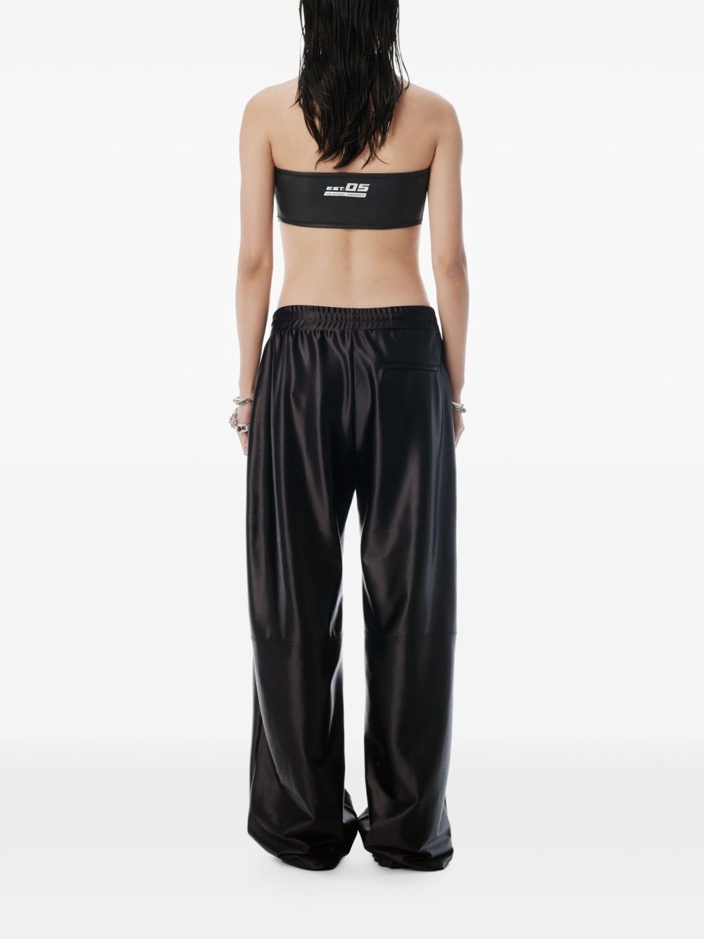 satin track pants - 3