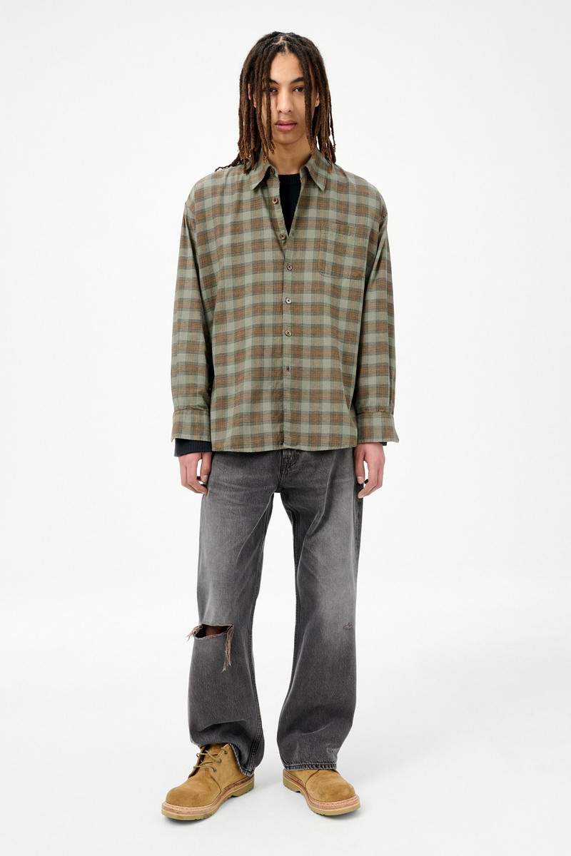 Our Legacy Borrowed Shirt Iowa Flannel Check outlook