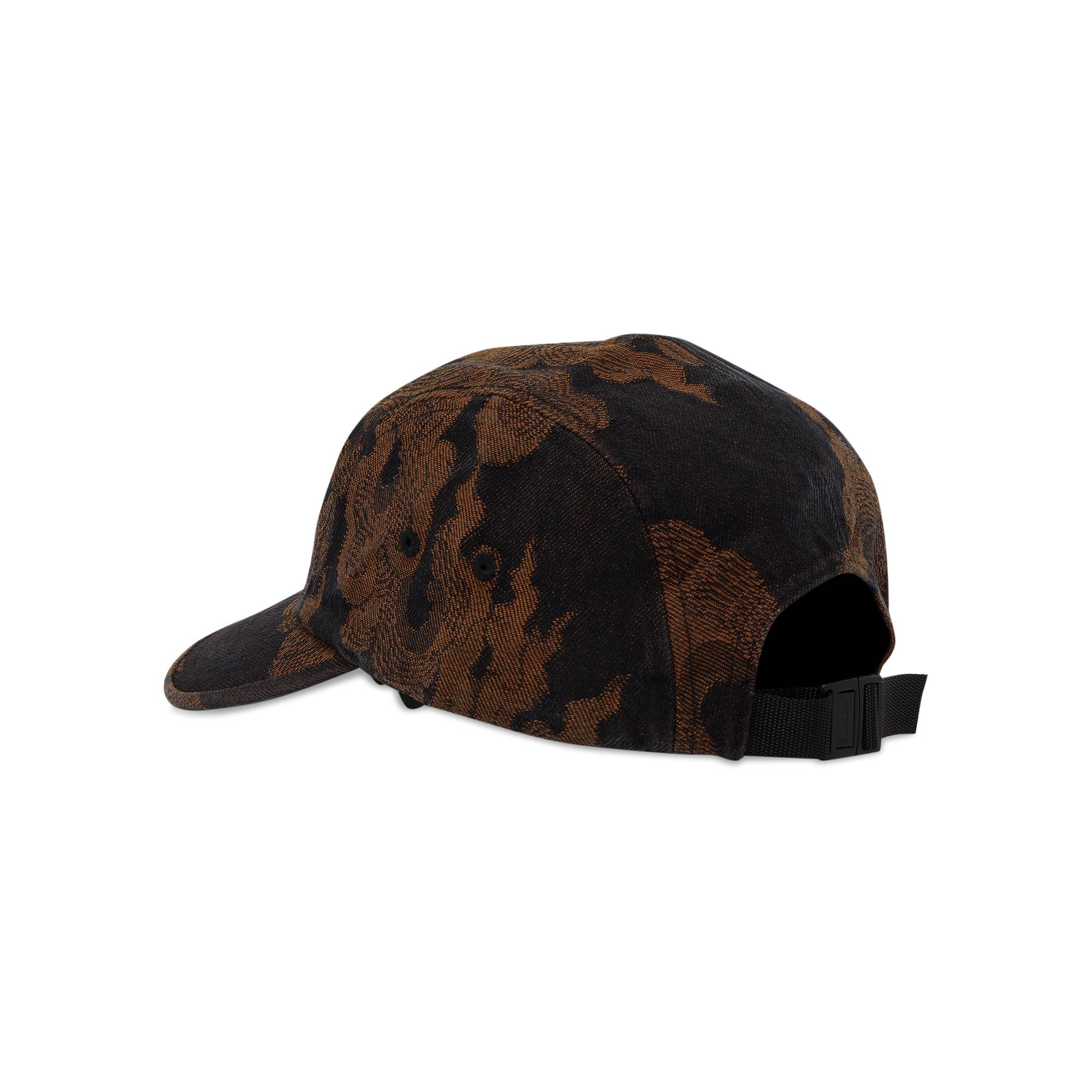 Supreme Flames Jacquard Denim Camp Cap 'Washed Black' - 3