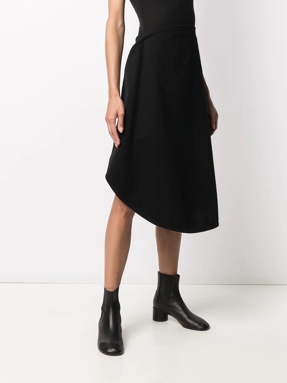 high-waisted structured skirt - 3