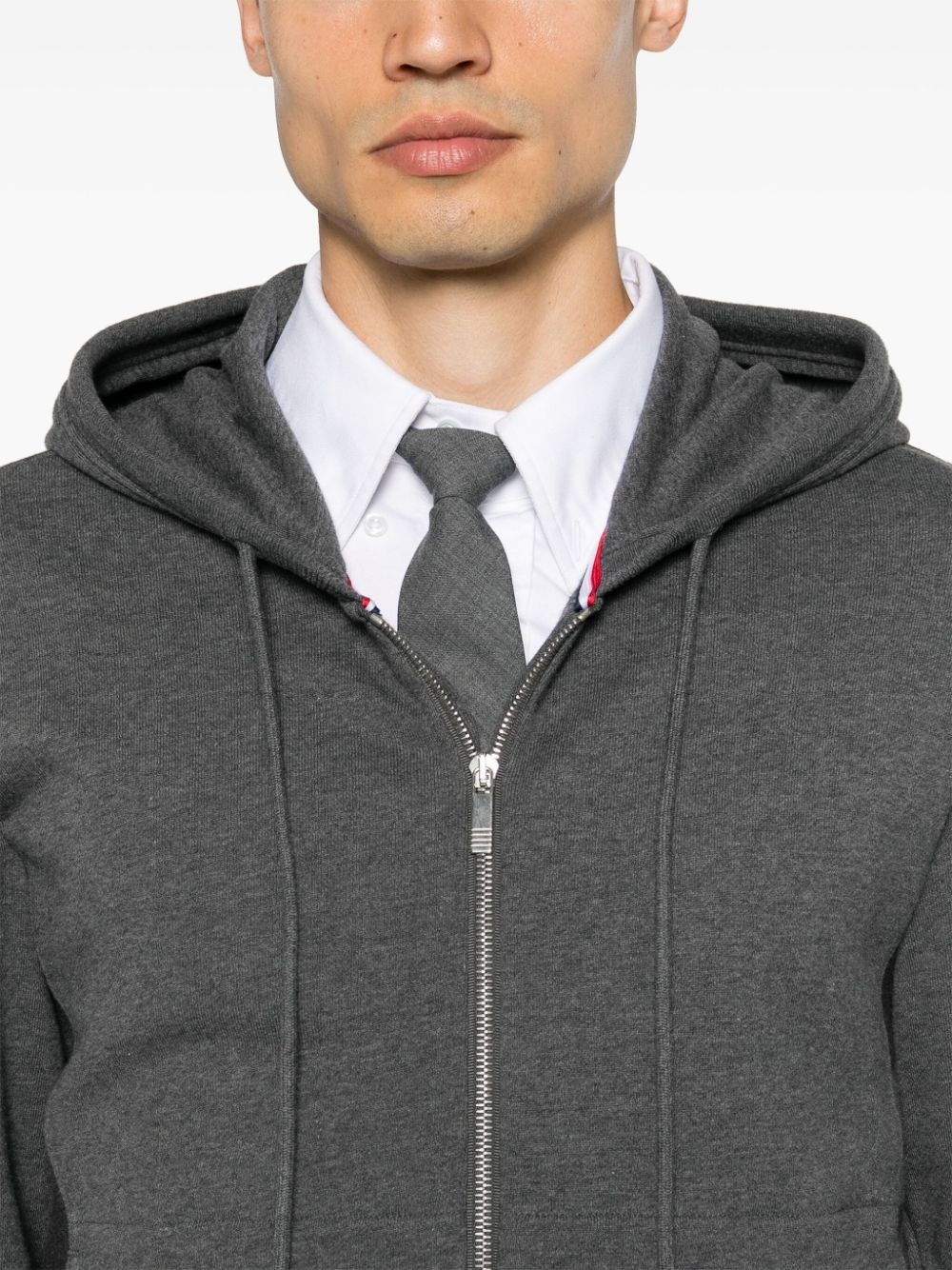 4-Bar zip-up hoodie - 5