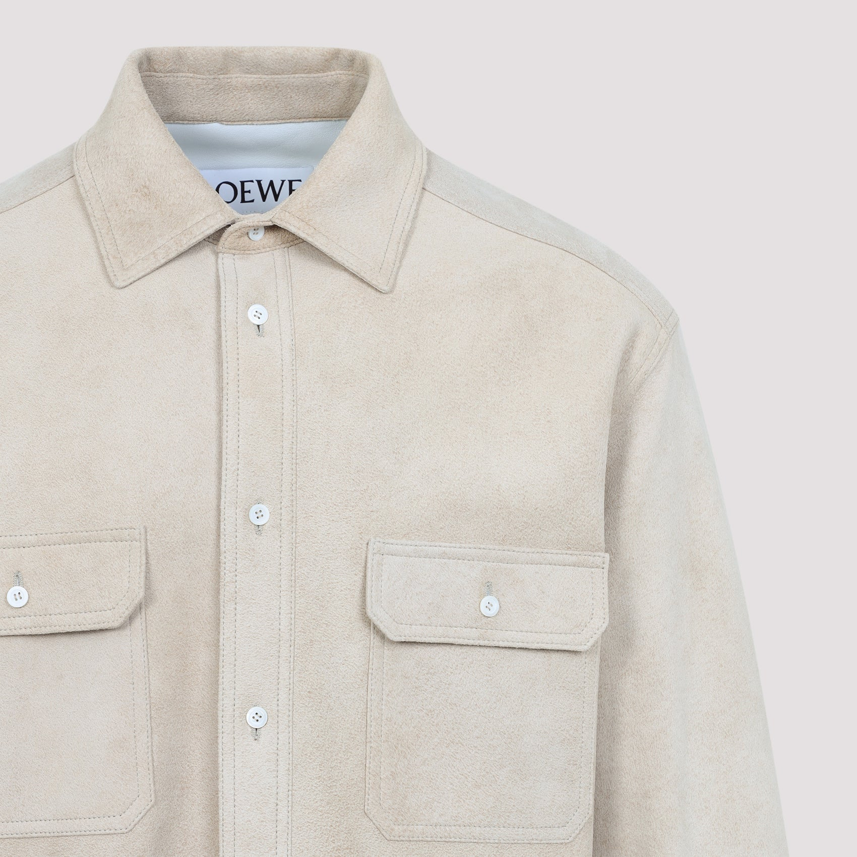 Loewe Lamb Leather Shirt Men - 4