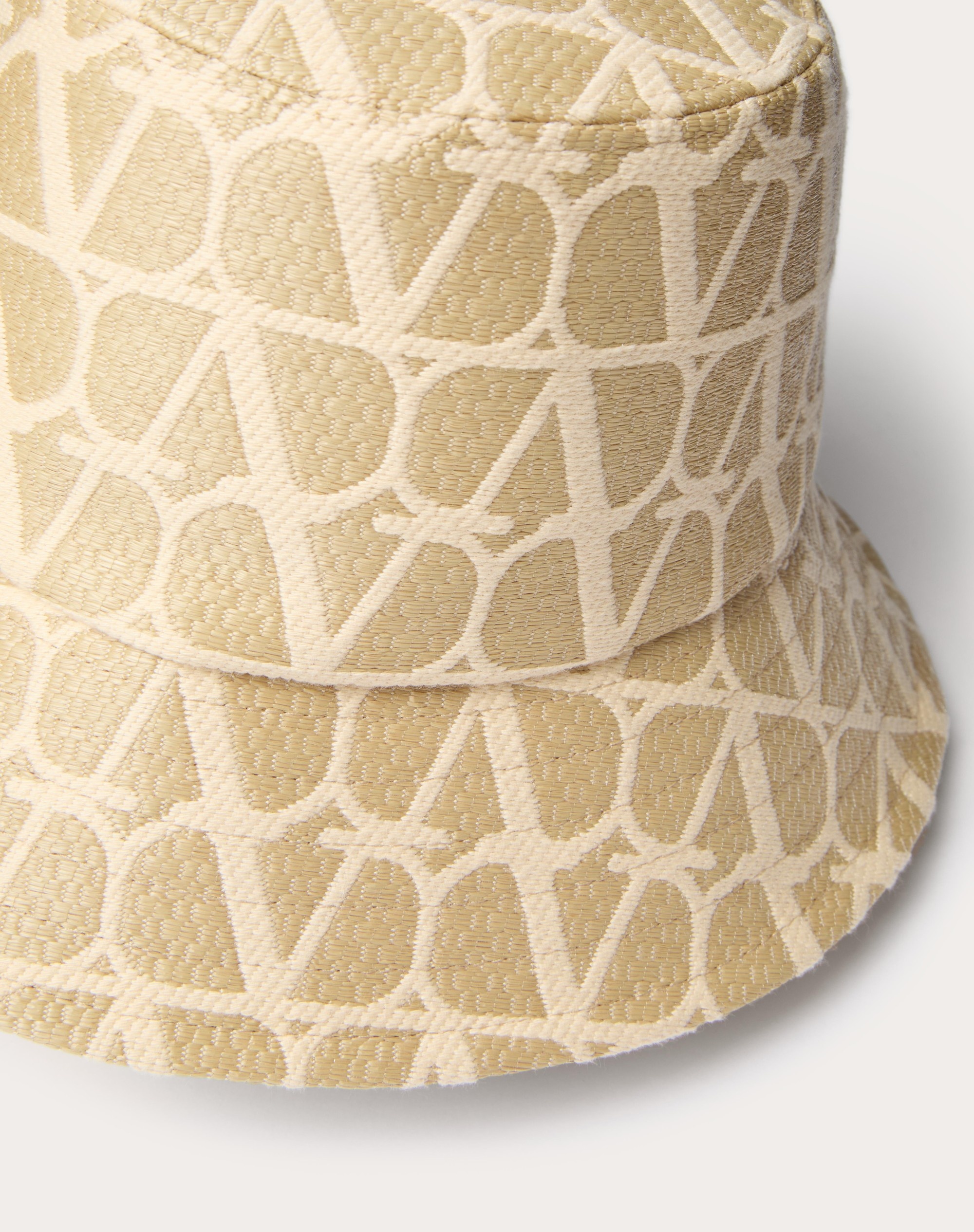 TOILE ICONOGRAPHE RAFFIA BUCKET HAT - 2