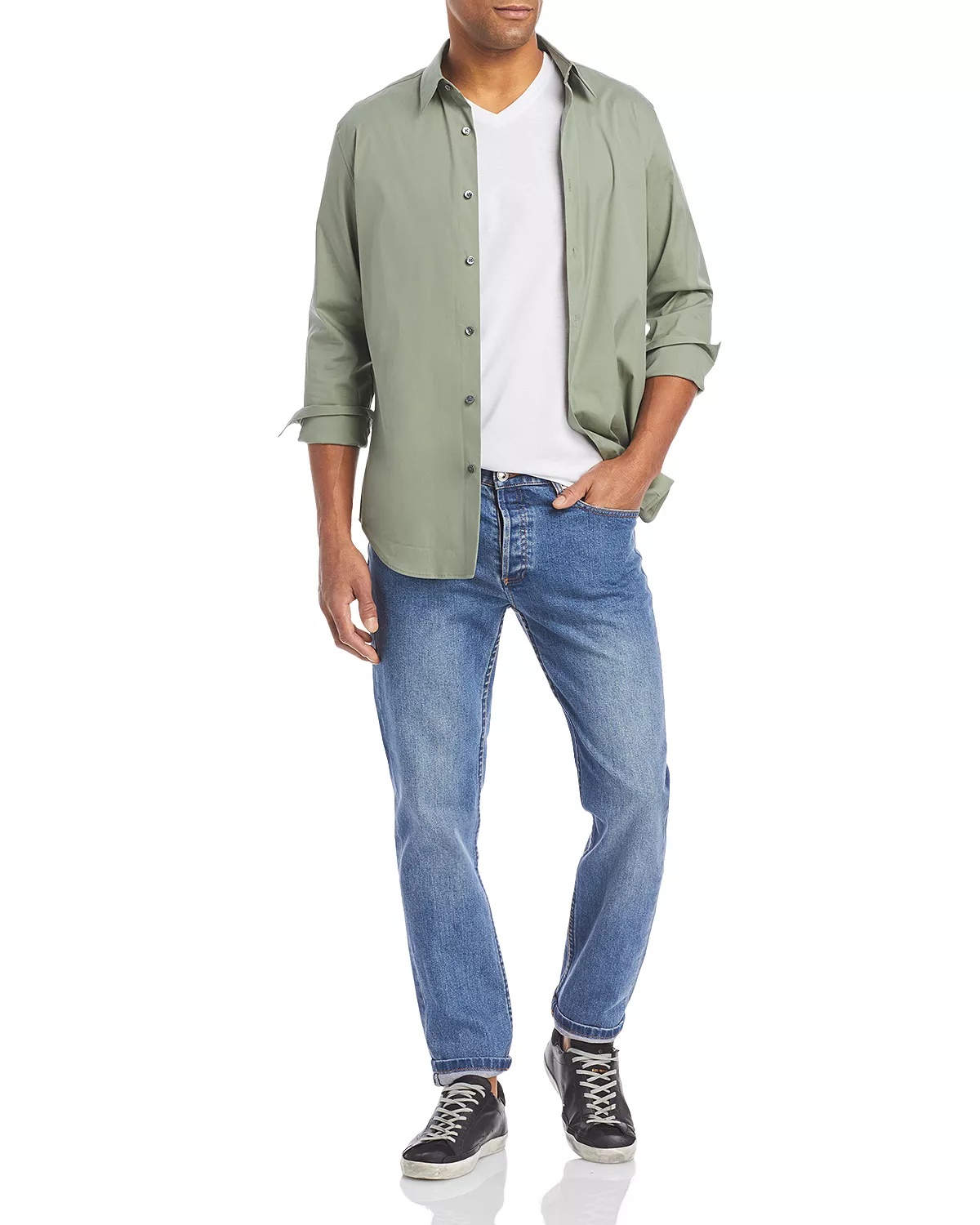 V-Neck Pima Cotton Tee - 2