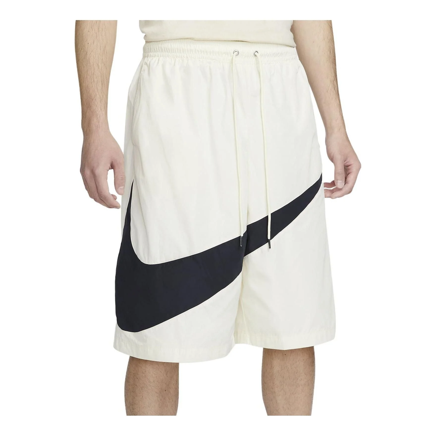 Nike Swoosh Woven Shorts 'Coconut Milk Black' FB7870-113 - 1
