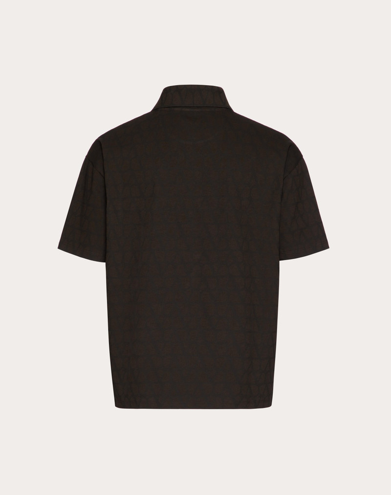 COTTON POLO SHIRT WITH TOILE ICONOGRAPHE PRINT 4