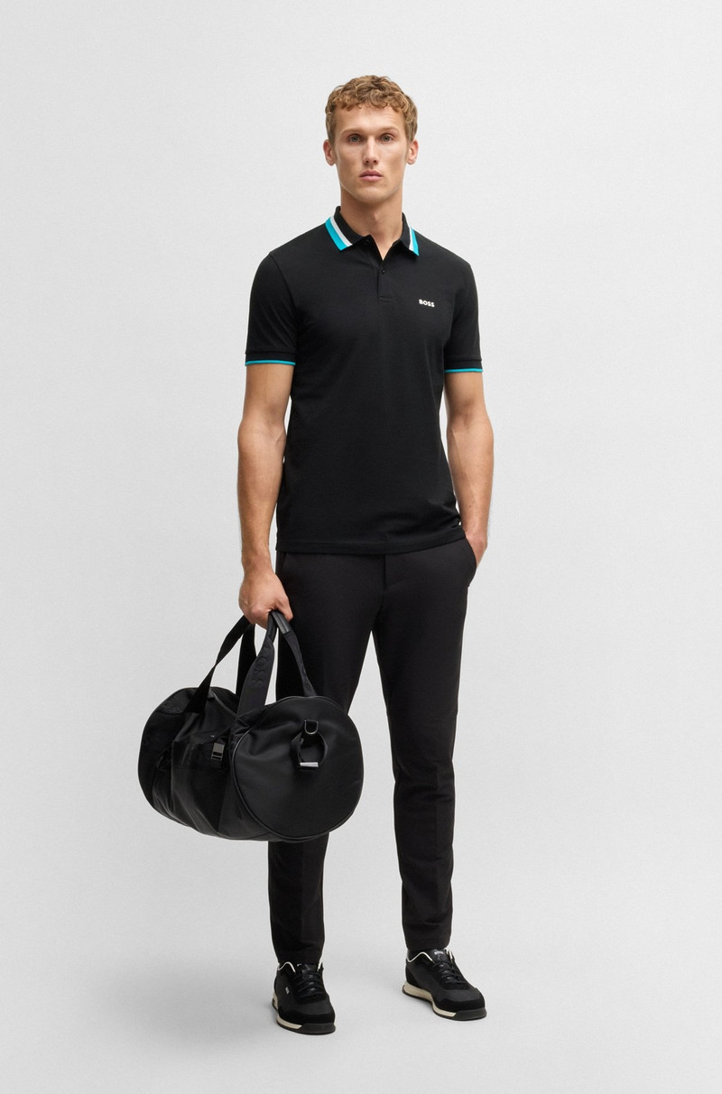 BOSS PADDY ACTIVE POLO SHIRT WITH CONTRAST STRIPES outlook
