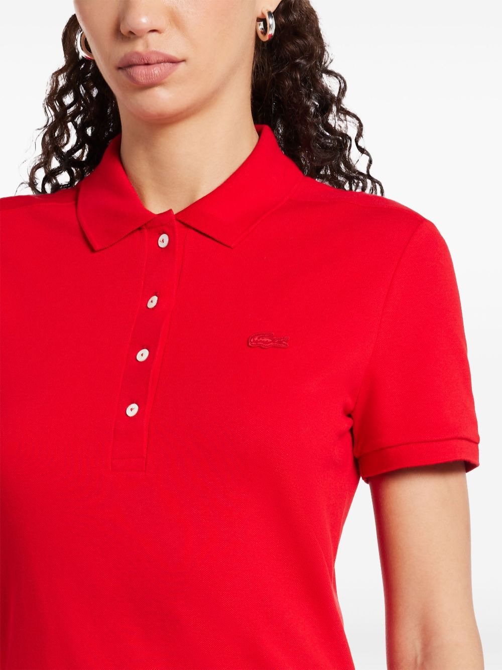piqué-weave polo shirt - 5