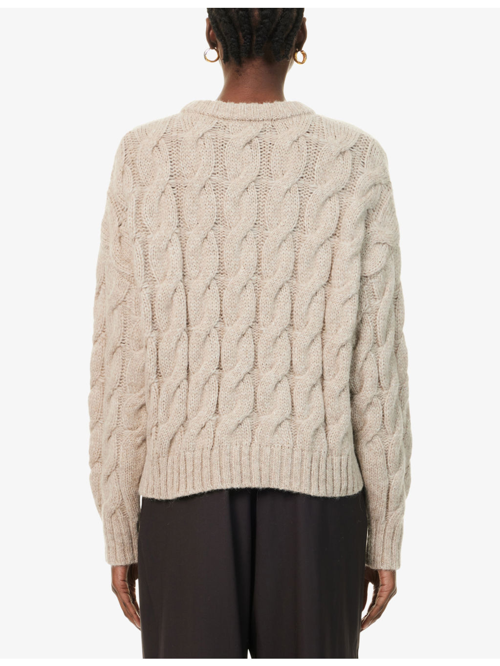 Serena Cable-Knit Wool-Blend Jumper - 4