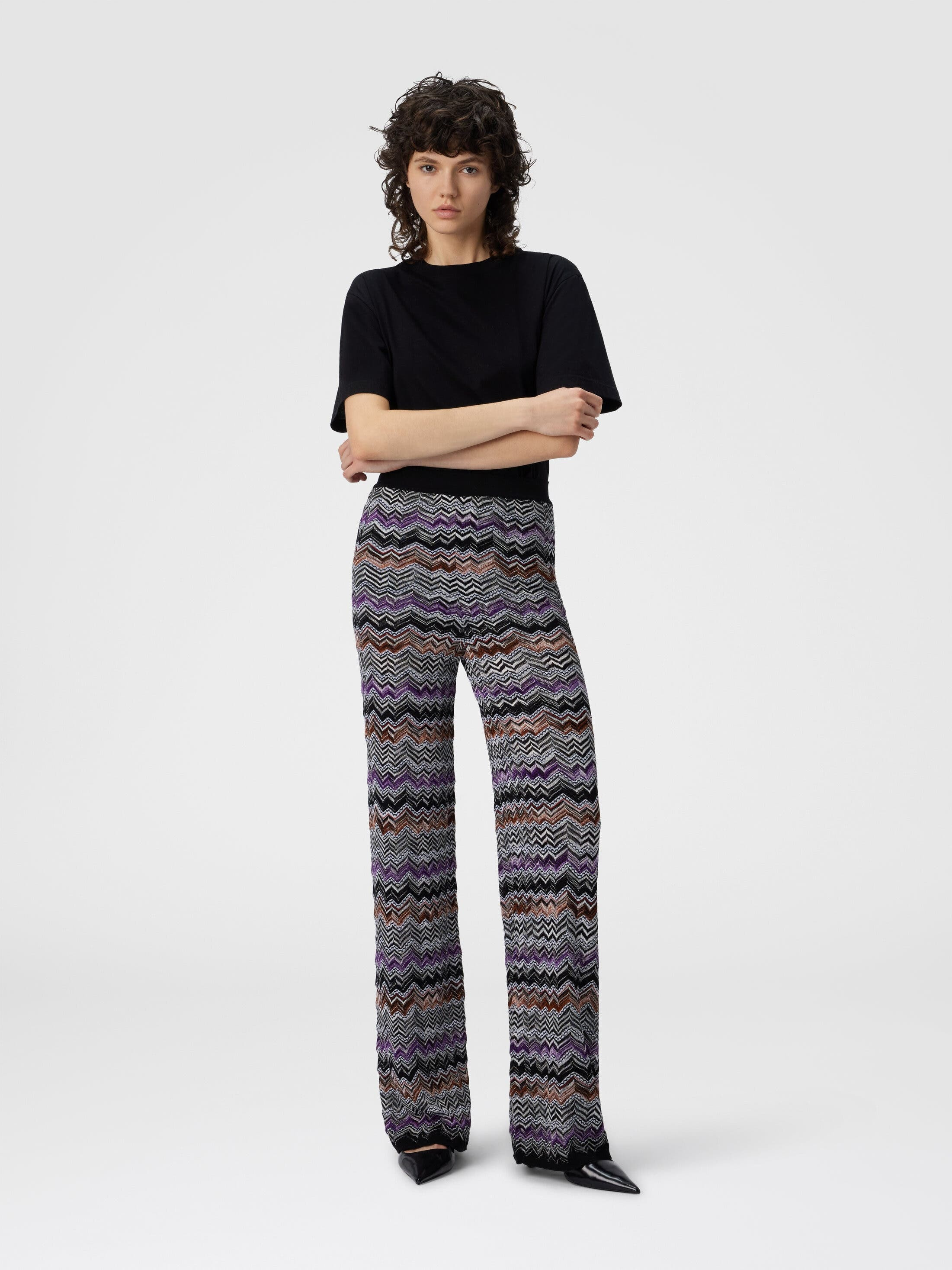 Missoni Straight Long Pants In English Rib Knit in Multicoloured at Nordstrom - 2