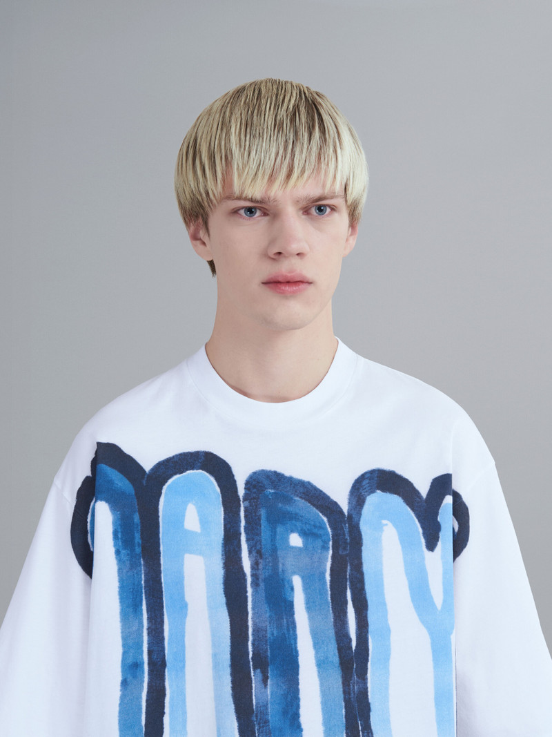 DRIPPING LOGO BIO JERSEY T-SHIRT 4