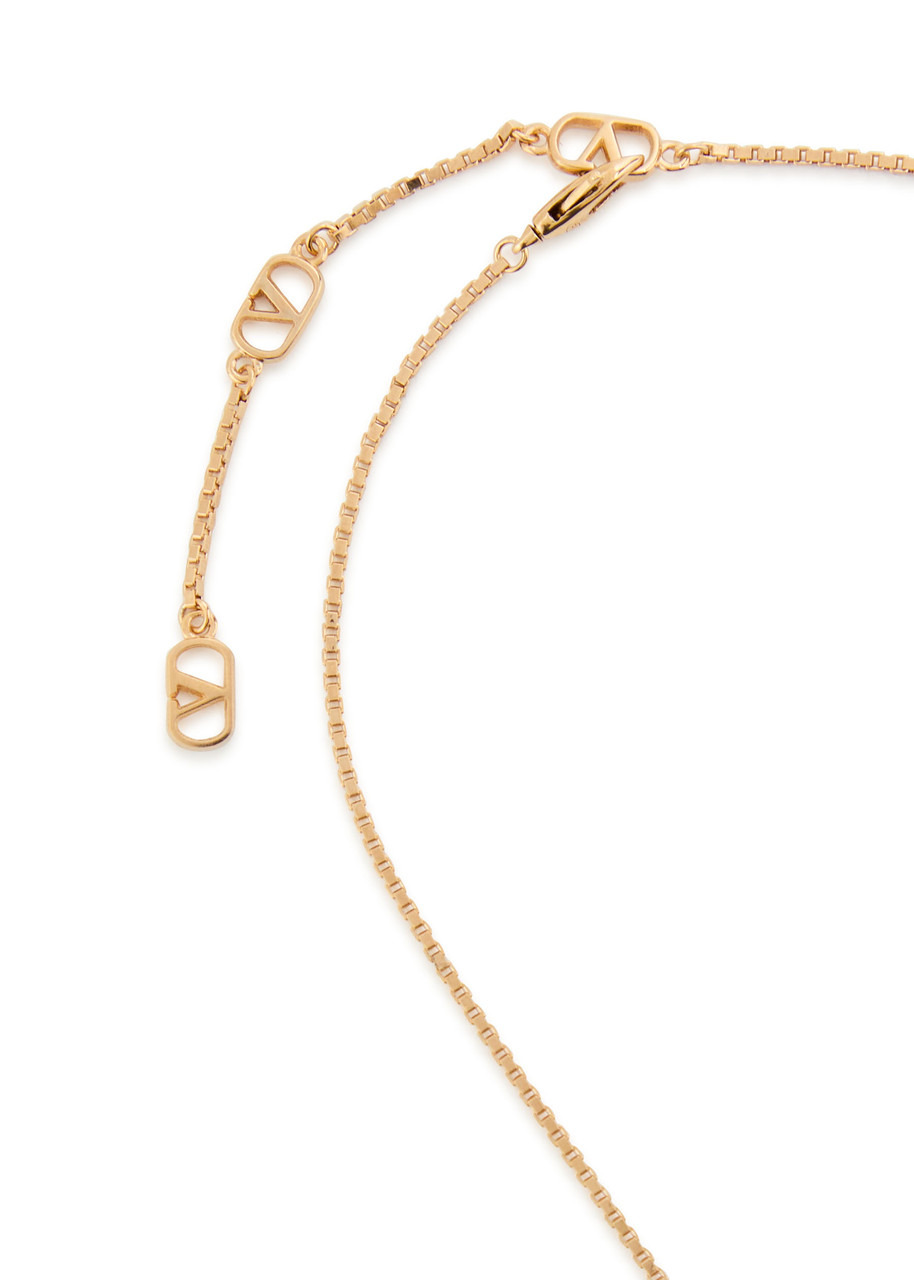 Valentino Coeur Royal Pavé Necklace - 4